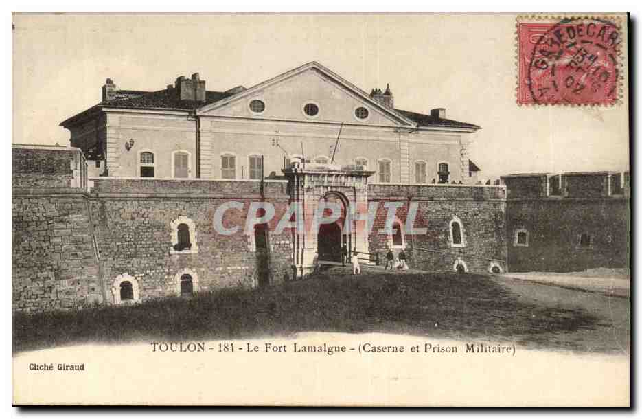 Toulon CPA le fort Lamalgue caserne et prison militaire