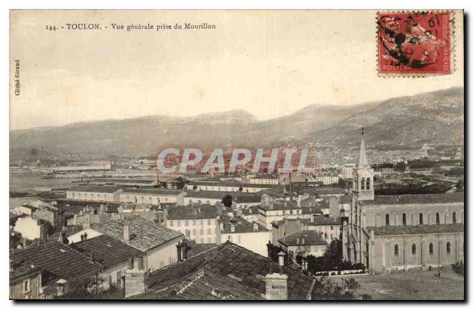 Toulon — Vue générale prise du Mourillon — Giraud