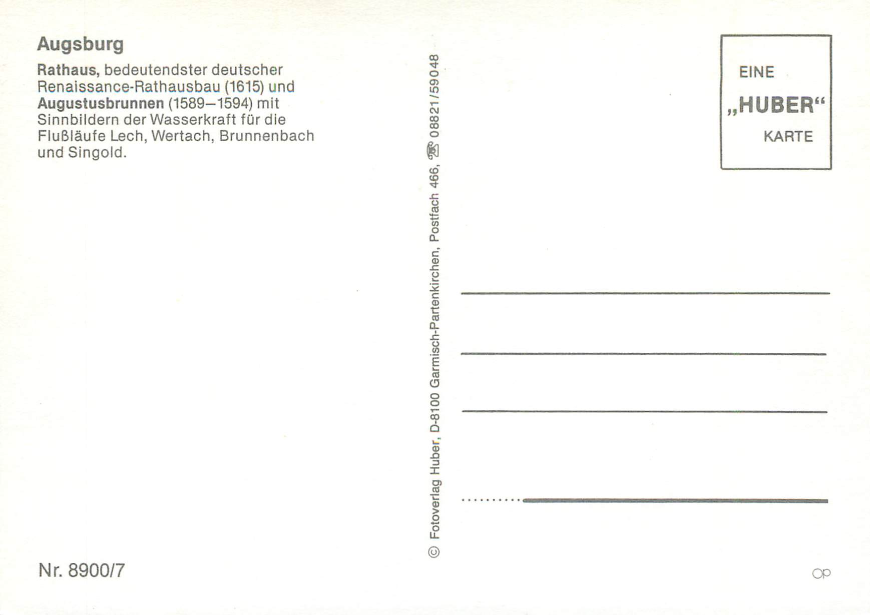 CPM Rathaus — Rückseite
