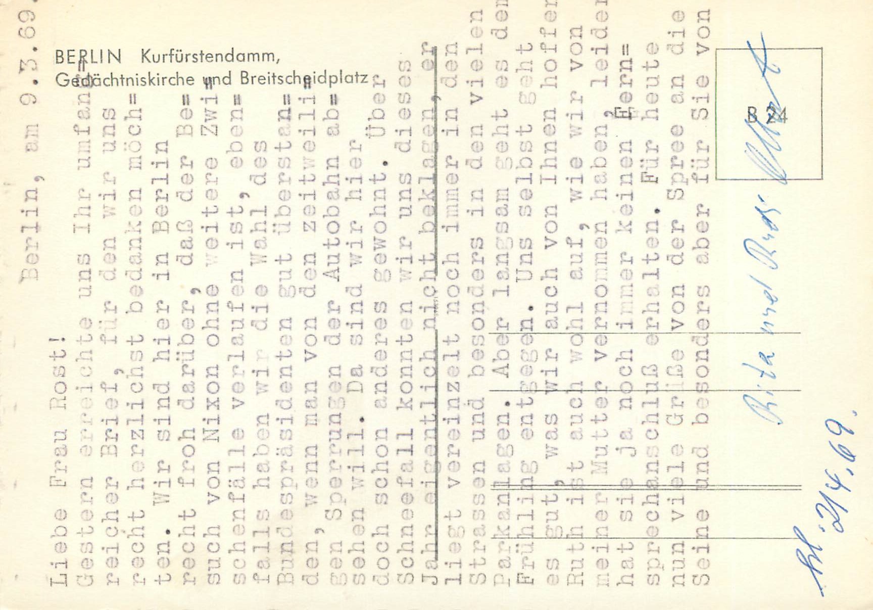 CPM Kurfurstendamm — Rückseite