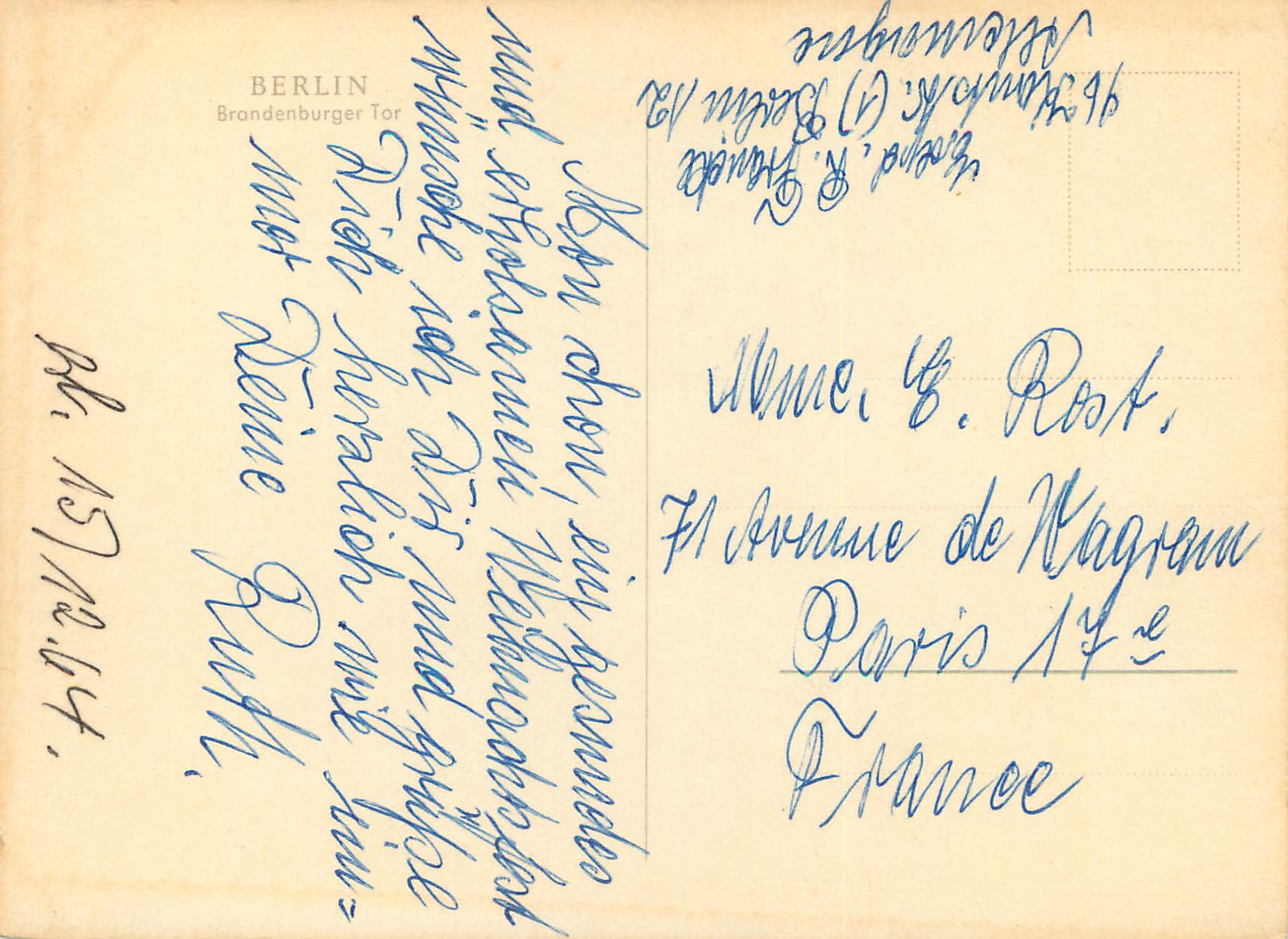 CPA Tor — Rückseite