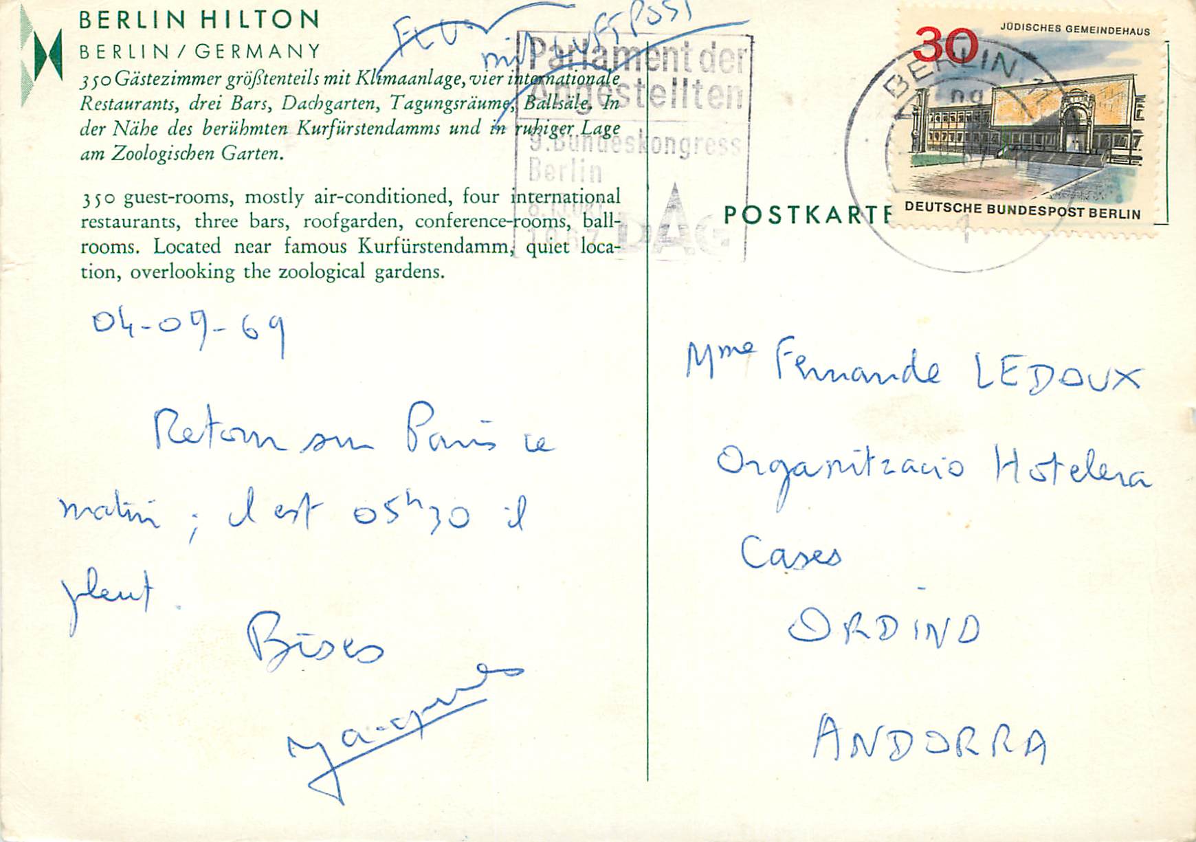 CPM Berlin Hilton — Rückseite