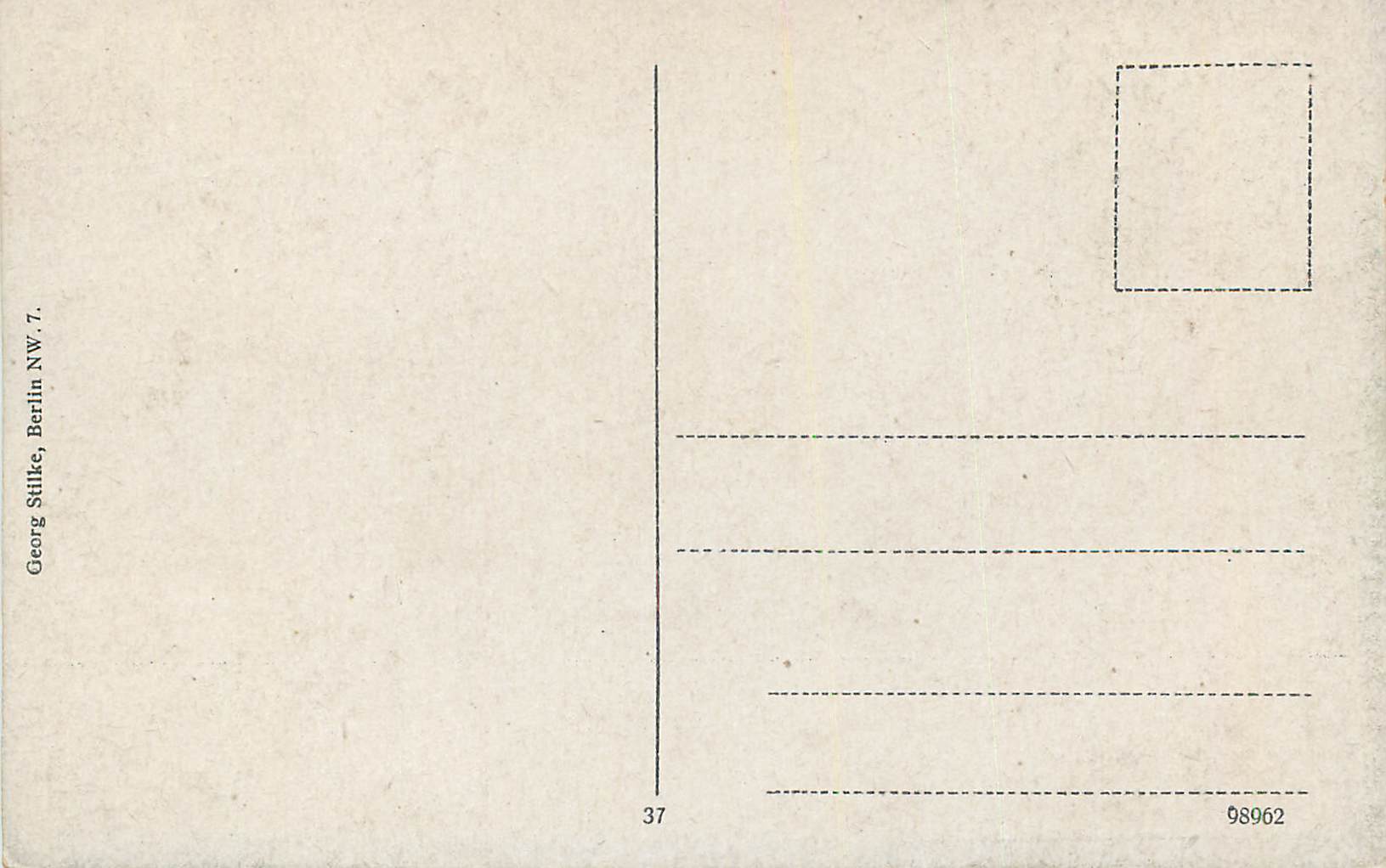 CPA Holzmarkt Danzig — Rückseite