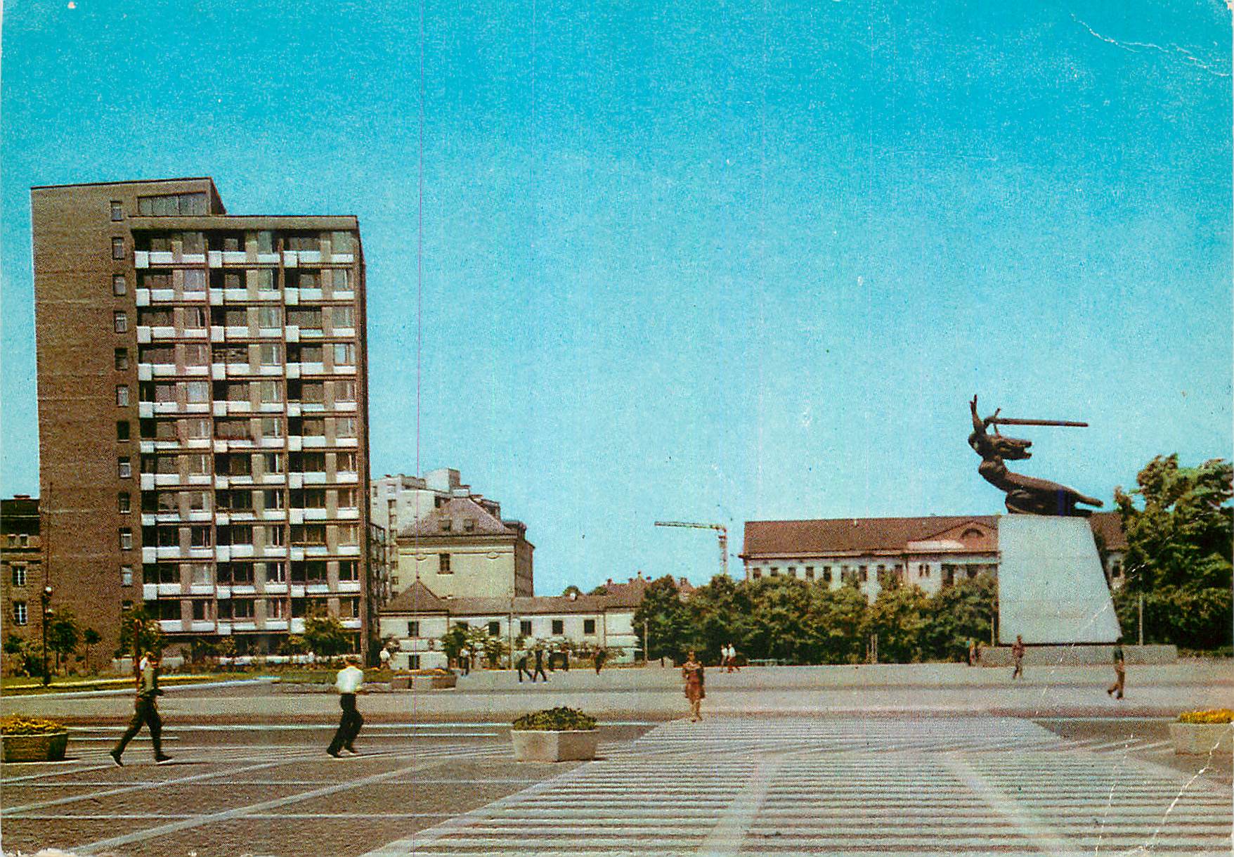 Plac Teatralny – monument des Héros de Varsovie – éditeur Biuro Wydawcze Szczecin