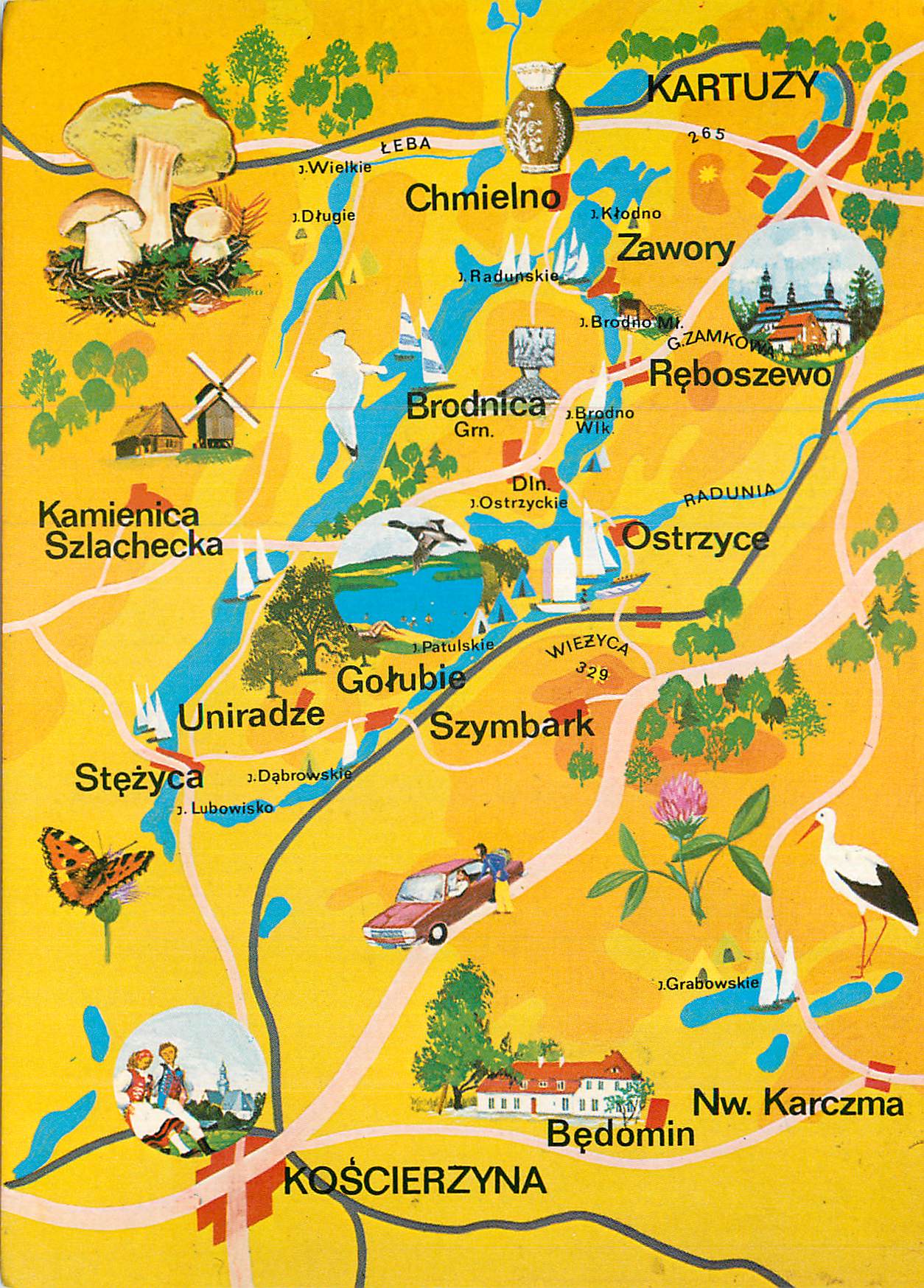 CPM Szwajcaria Kaszubska Map