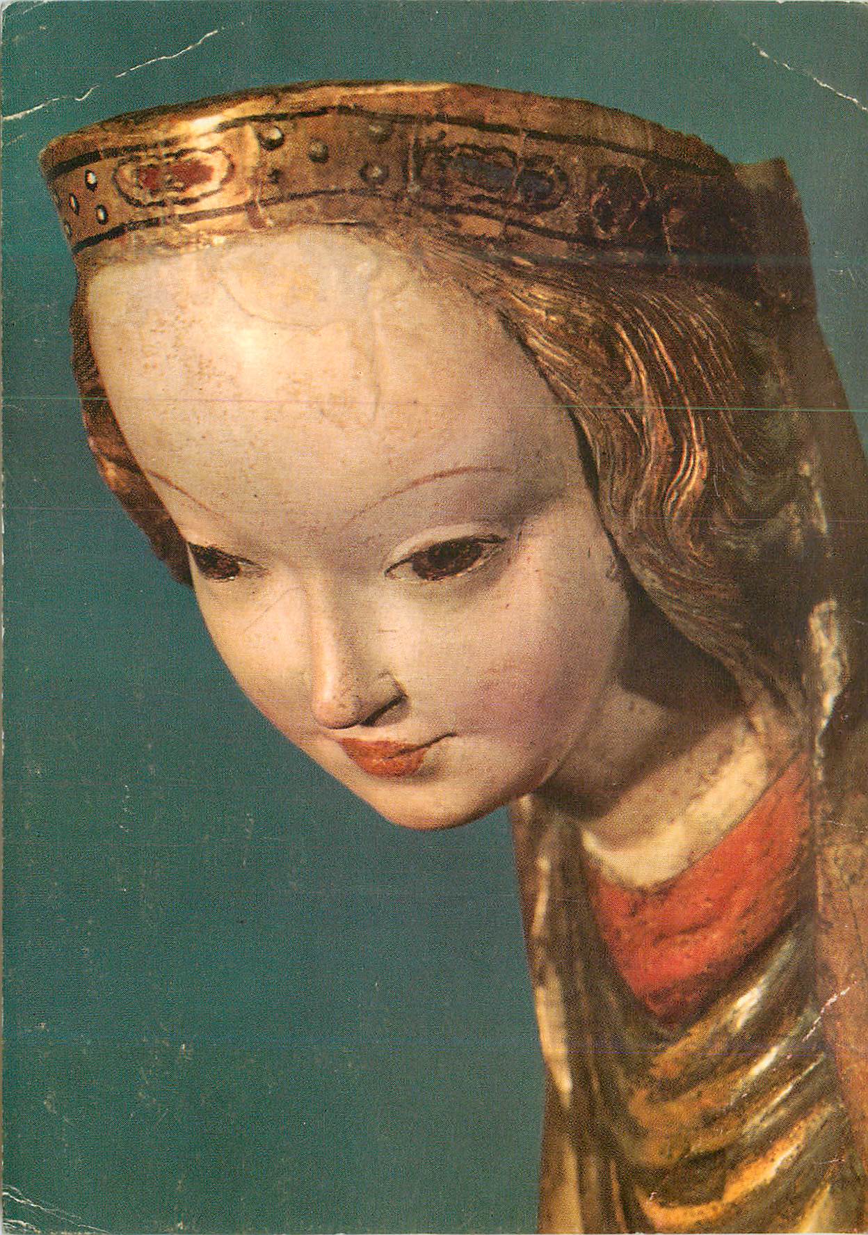 Madone de Kreuzlawa — détail — École polonaise, XVᵉ s. — Éditeur Fernand Hazan, Paris, n° 919