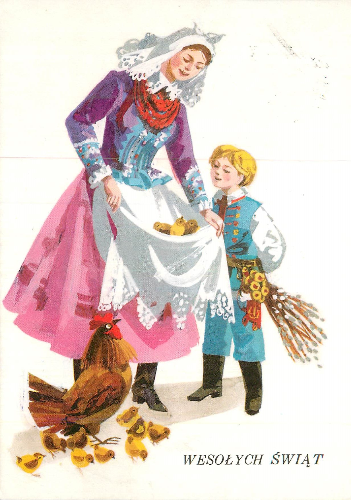 CPM Wesolych Swiat Maria Orlowska-Gabryi