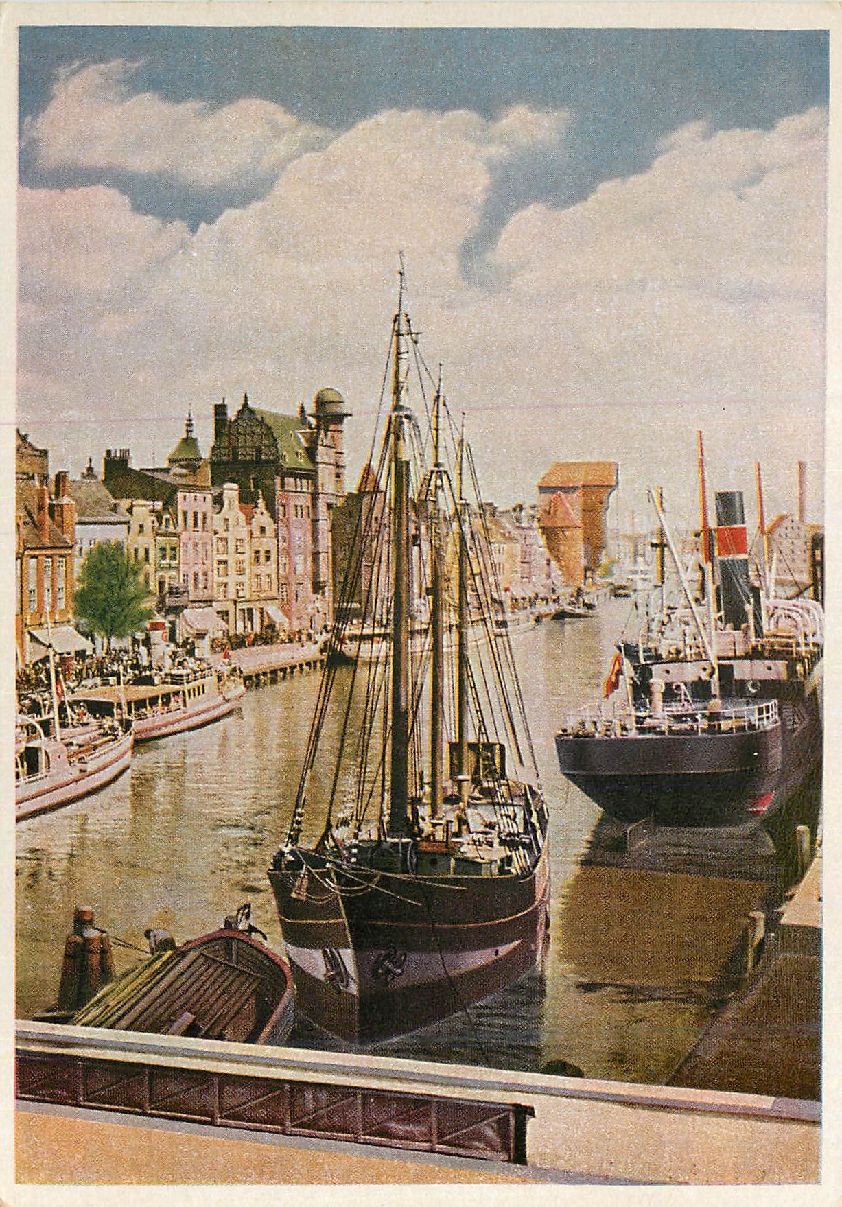 CPM Danzig Speicherinsel Bateaux
