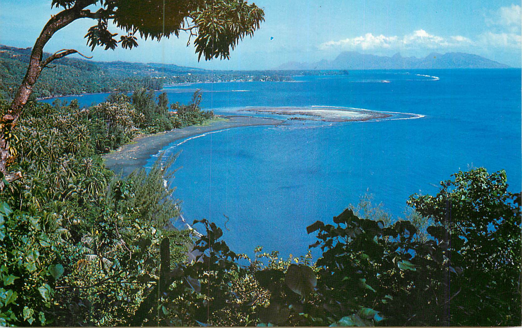 CPM Vue de Tahara Point Tahiti