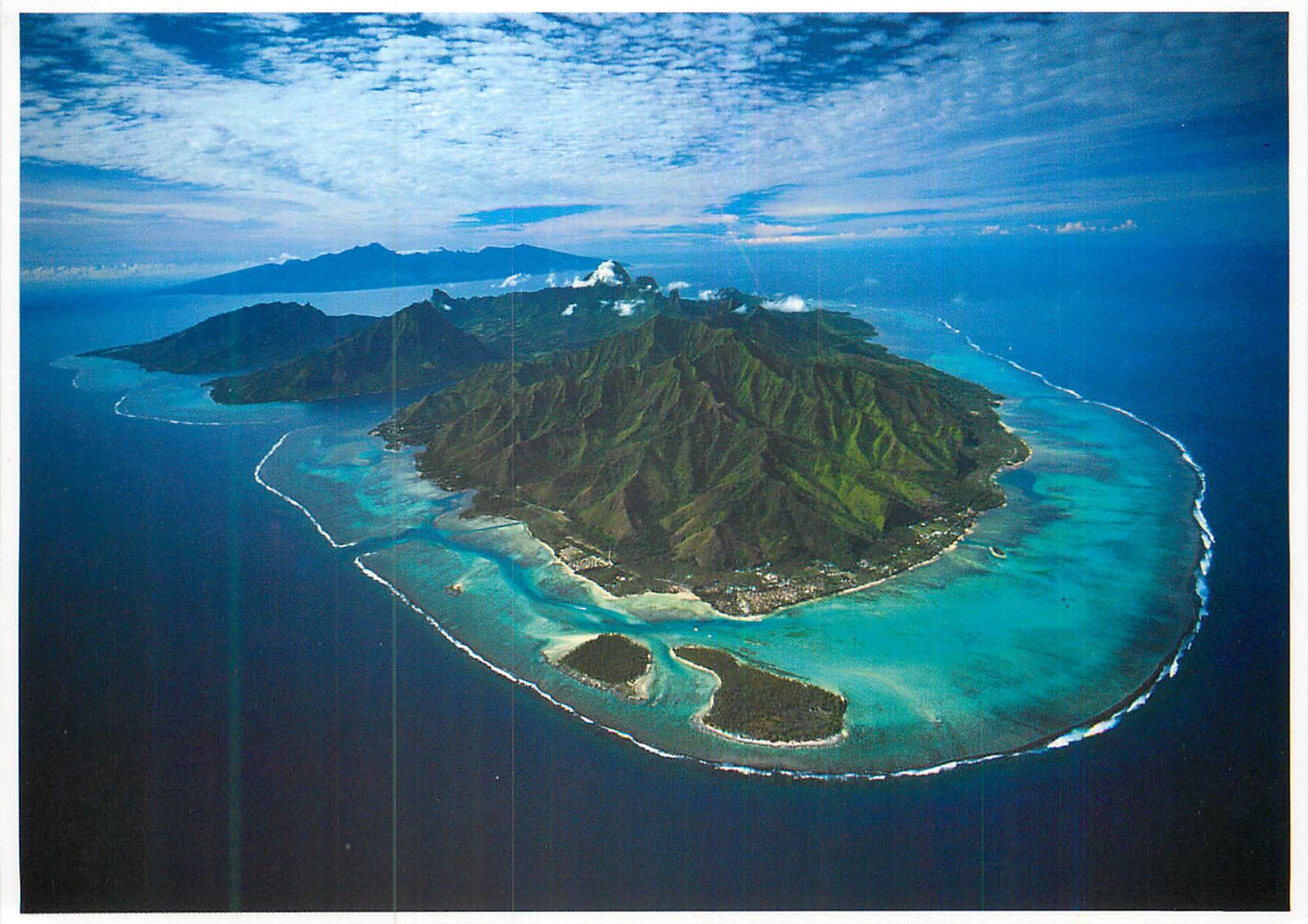 CPM Aerview of Moorea and Haapiti