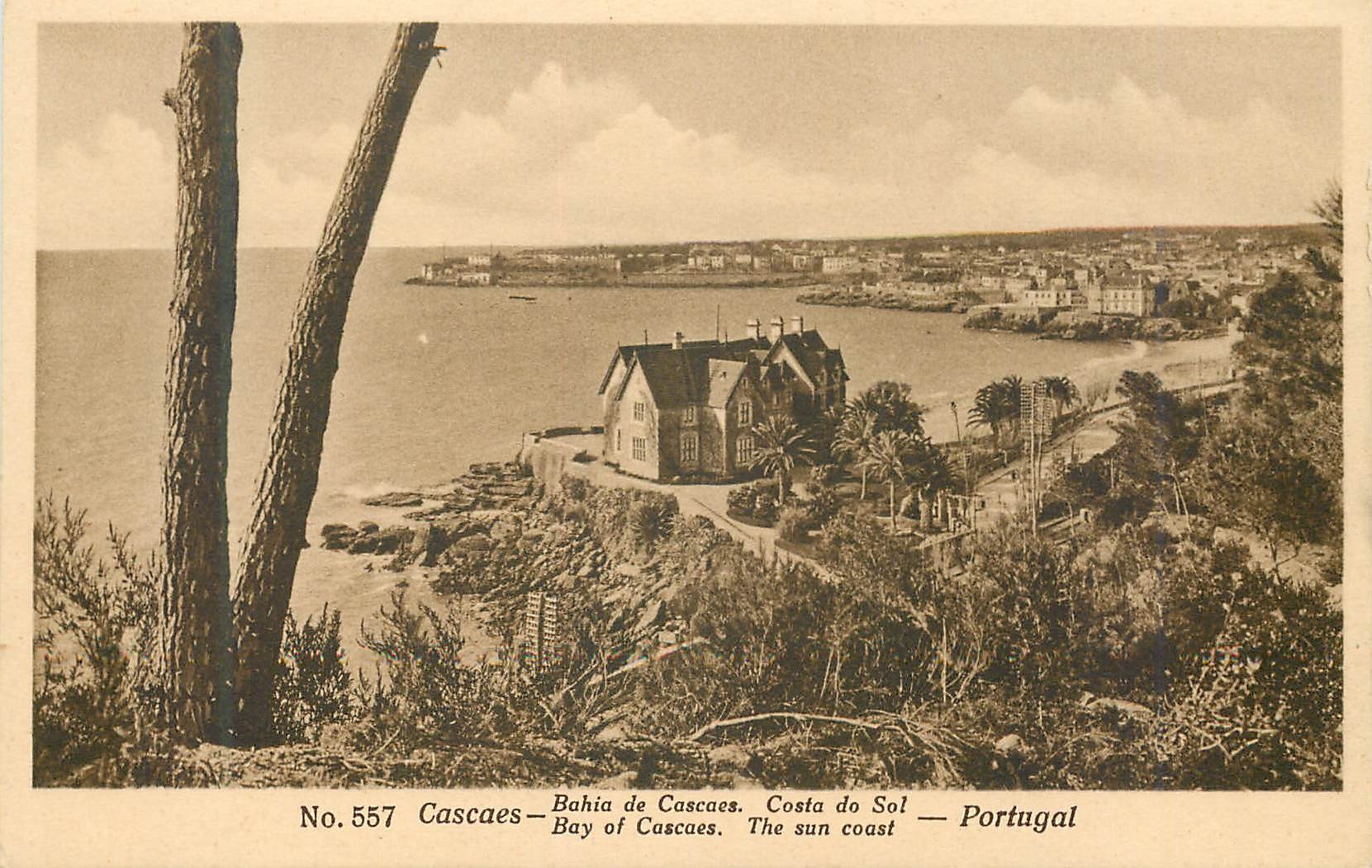 CPA The sunny coast Portugal Cascaes 