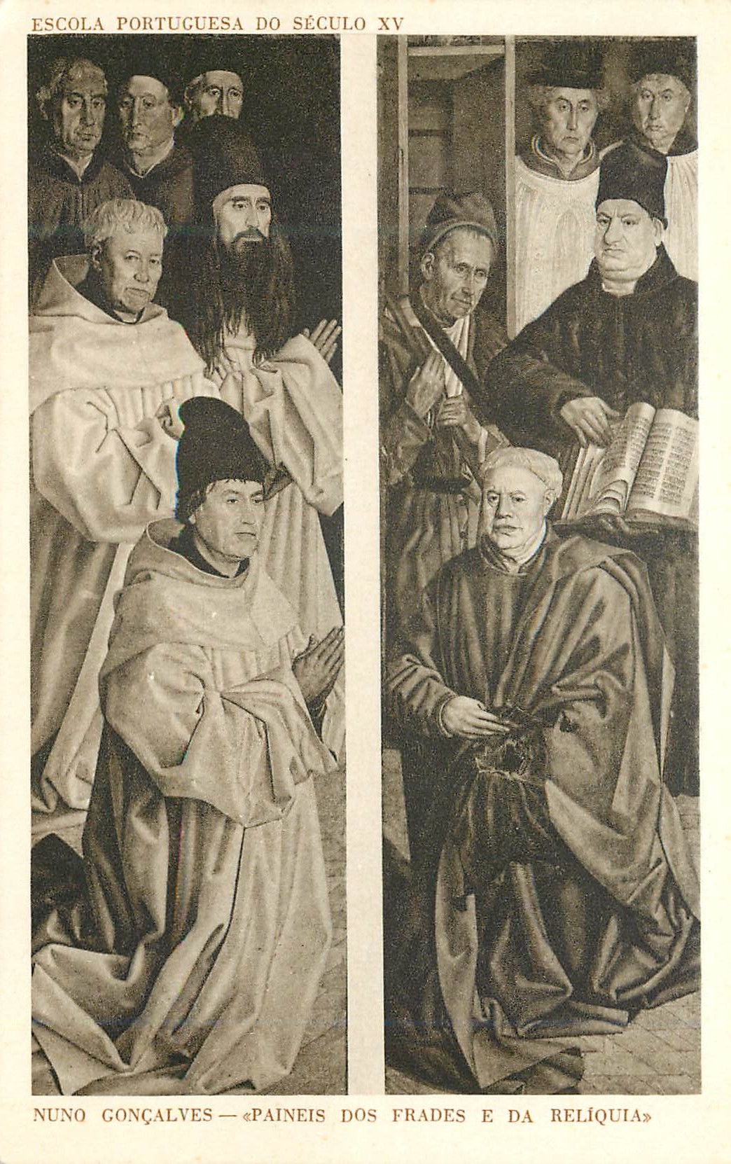CPA Escola Portuguesa sec XV Lisbonne Nuno Goncalves Paineis dos Frades e da Reliquia