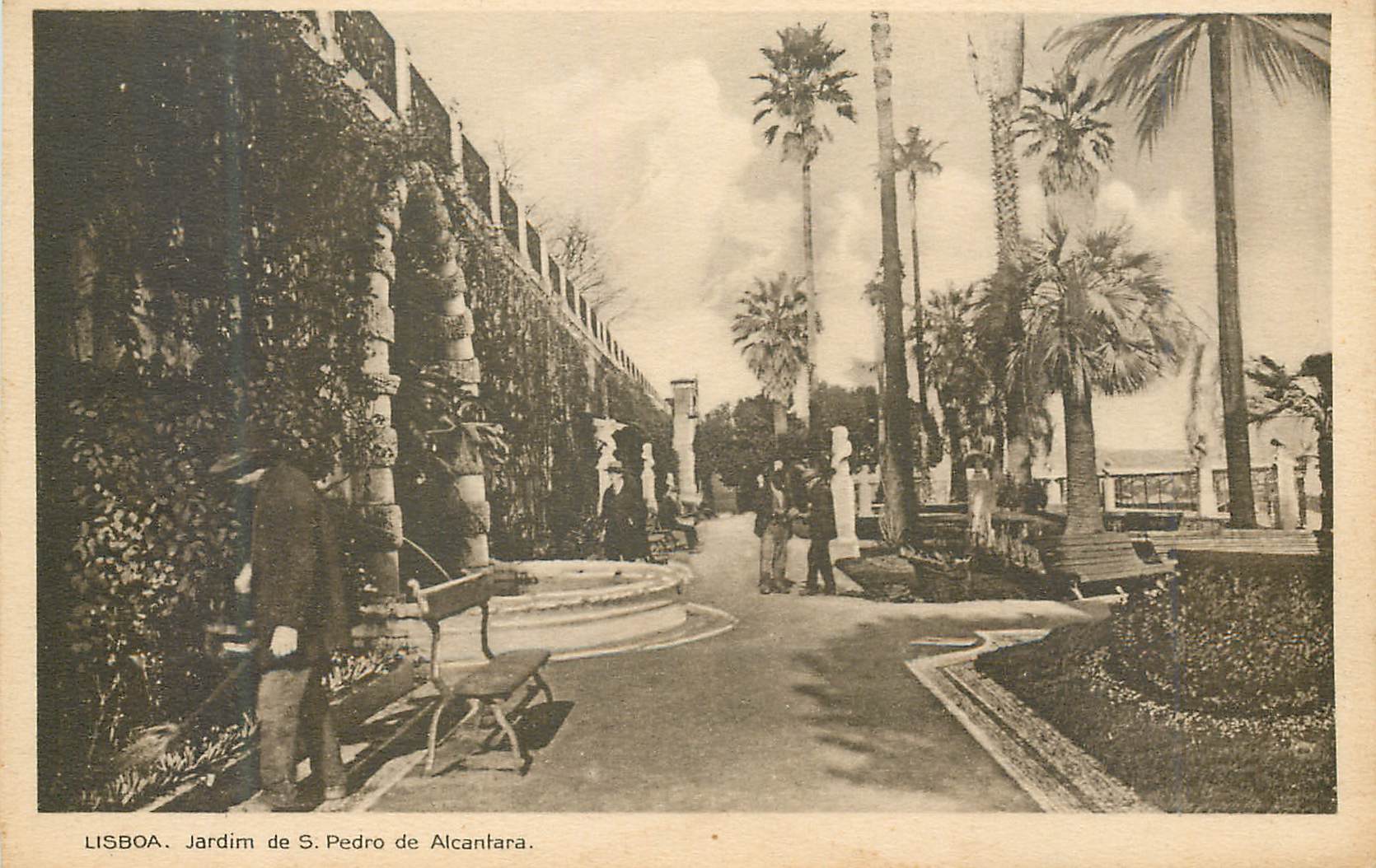 CPA Jardim de S. Pedro de Alcantara Lisbonne
