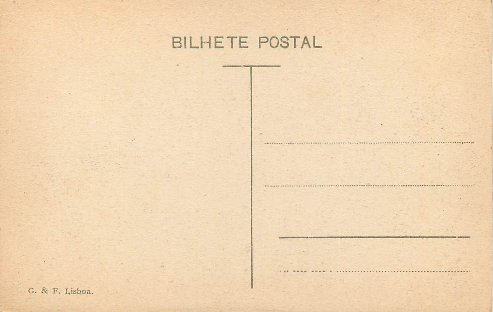 CPA Jardim de S. Pedro de Alcantara Lisbonne — Rückseite