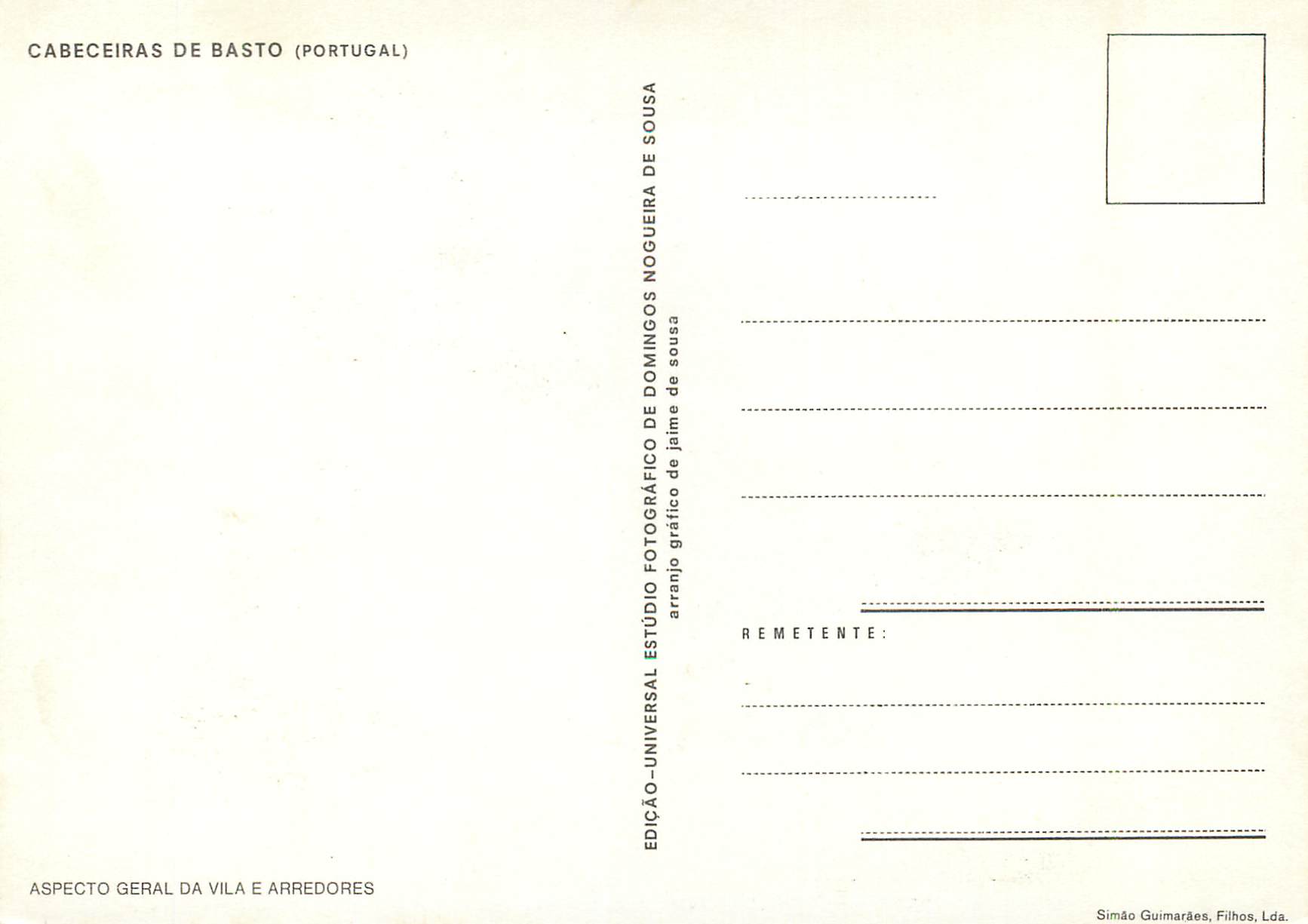 CPM Cabeceiras de Basto Minho — Back