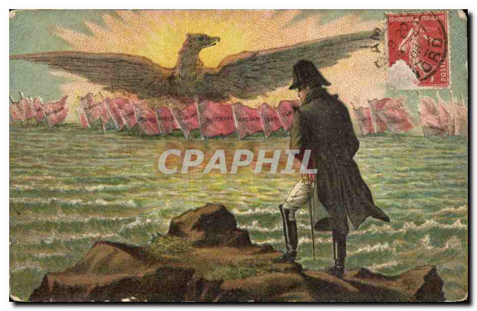 CPA Fantaisie Napoleon aigle imperial 