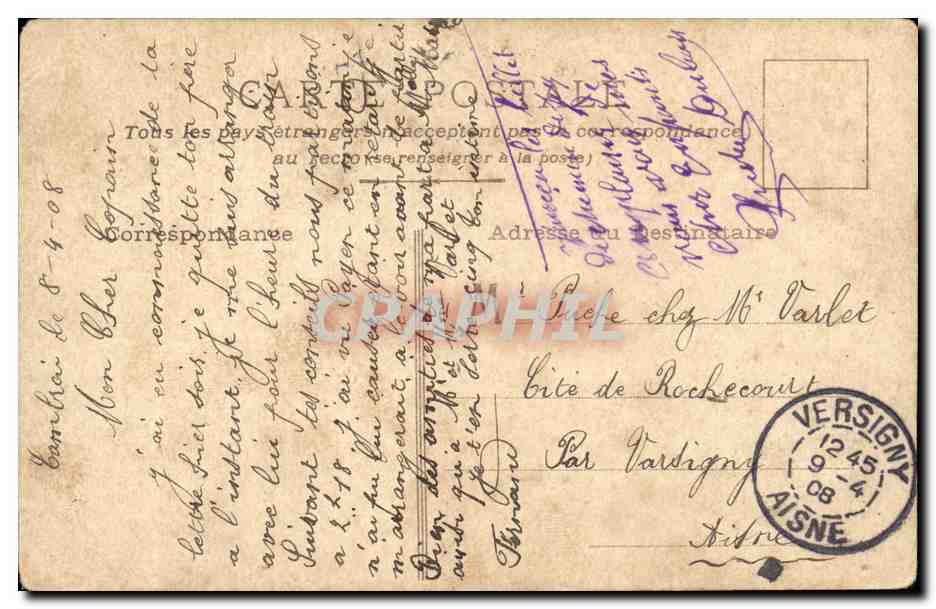 CPA Fantaisie Napoleon aigle imperial  — Verso