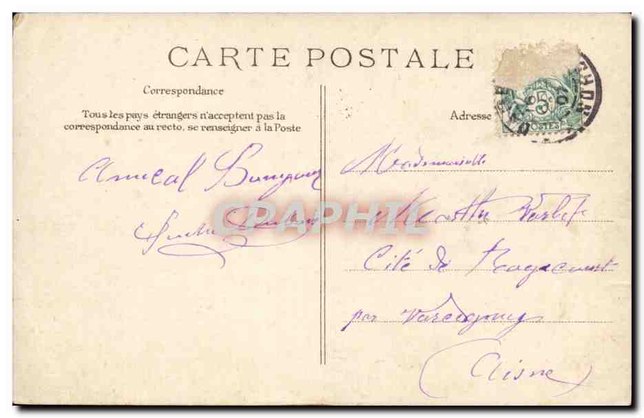CPA Fantaisie Un souvenir — Rückseite