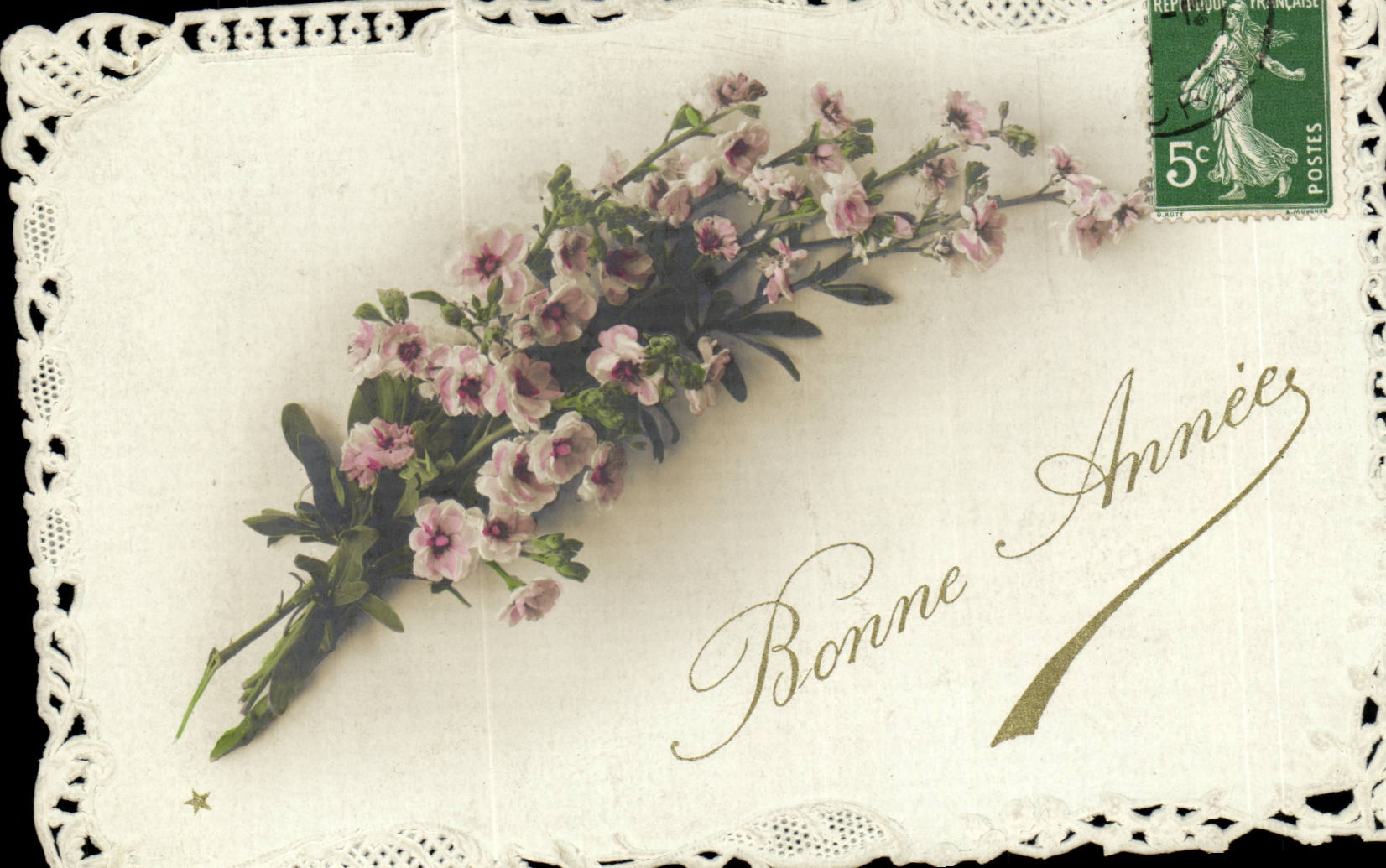 CPA Fantaisie Bonne carte carte brode superbe