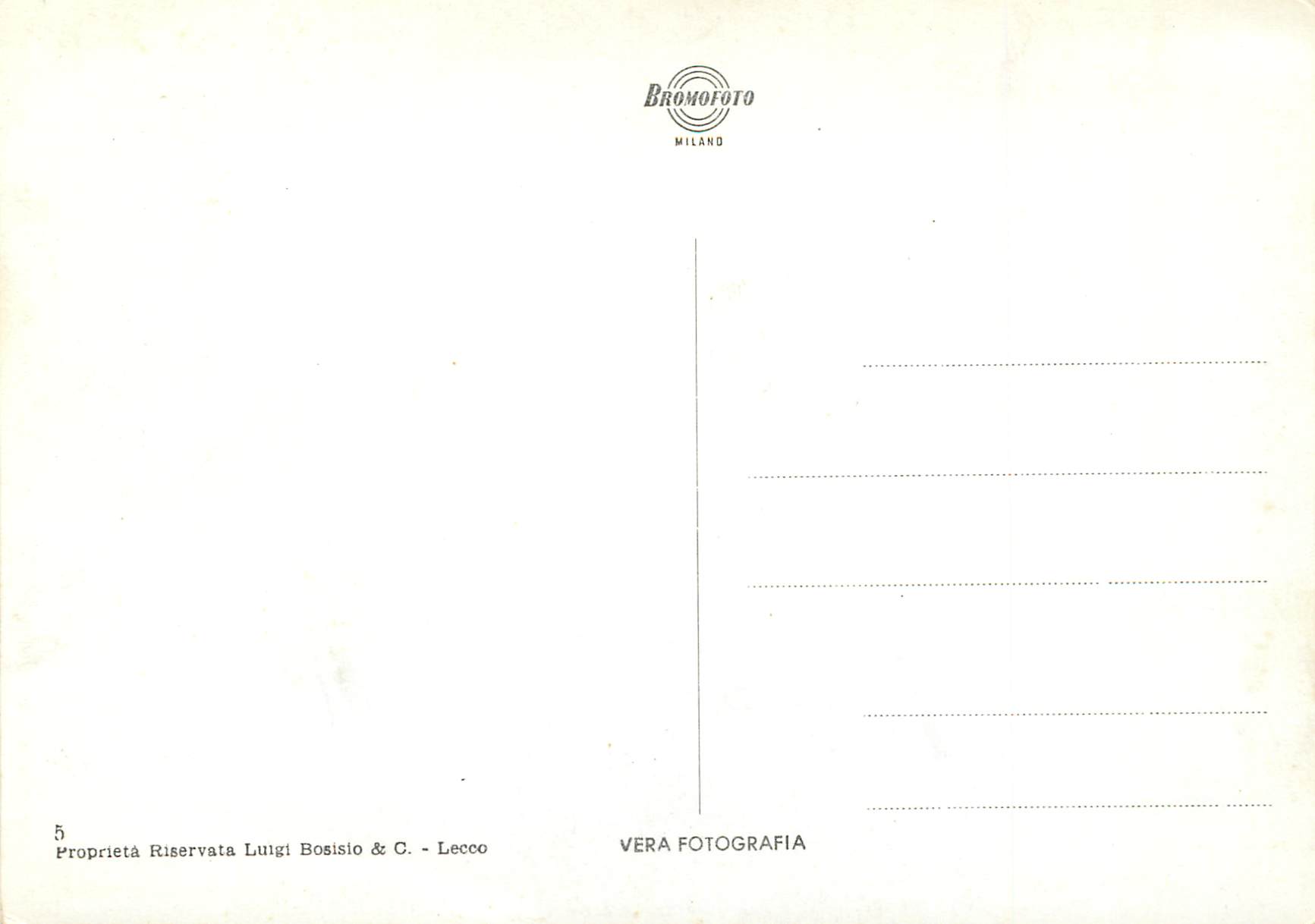 CPM Bellagio Lago di Como-Albergo Limonta — Rückseite