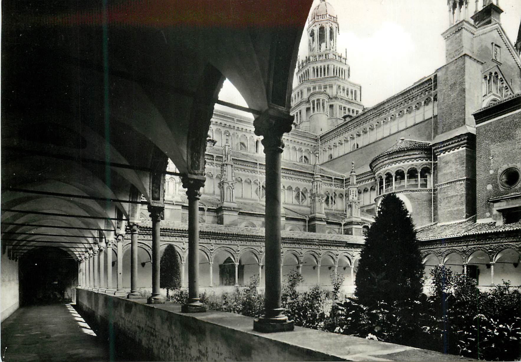 CPM Certosa di Pavia Veduta Chiostro Piccolo