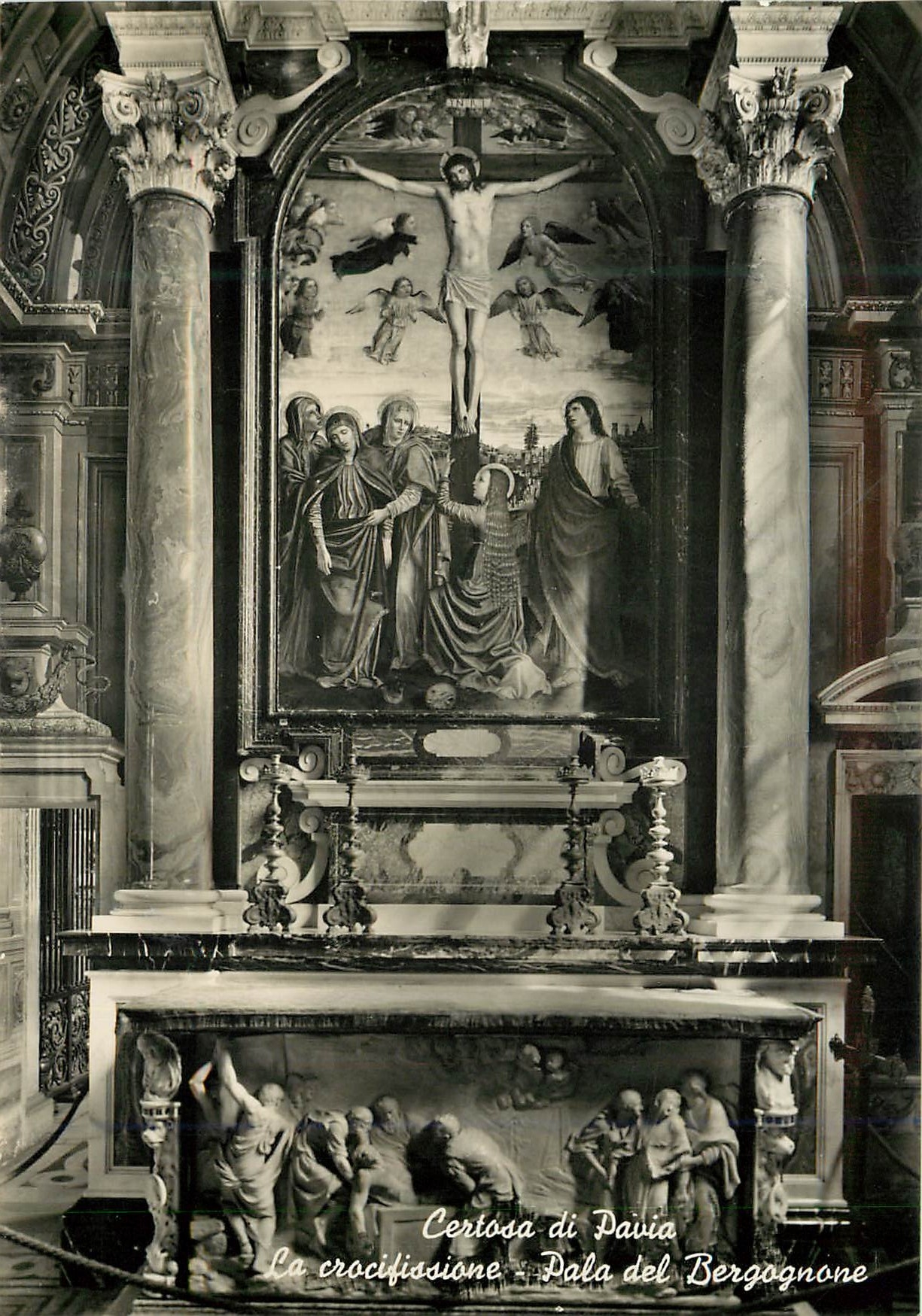 CPM Certosa di Pavia La Crocifissione-Pala del Bergognone