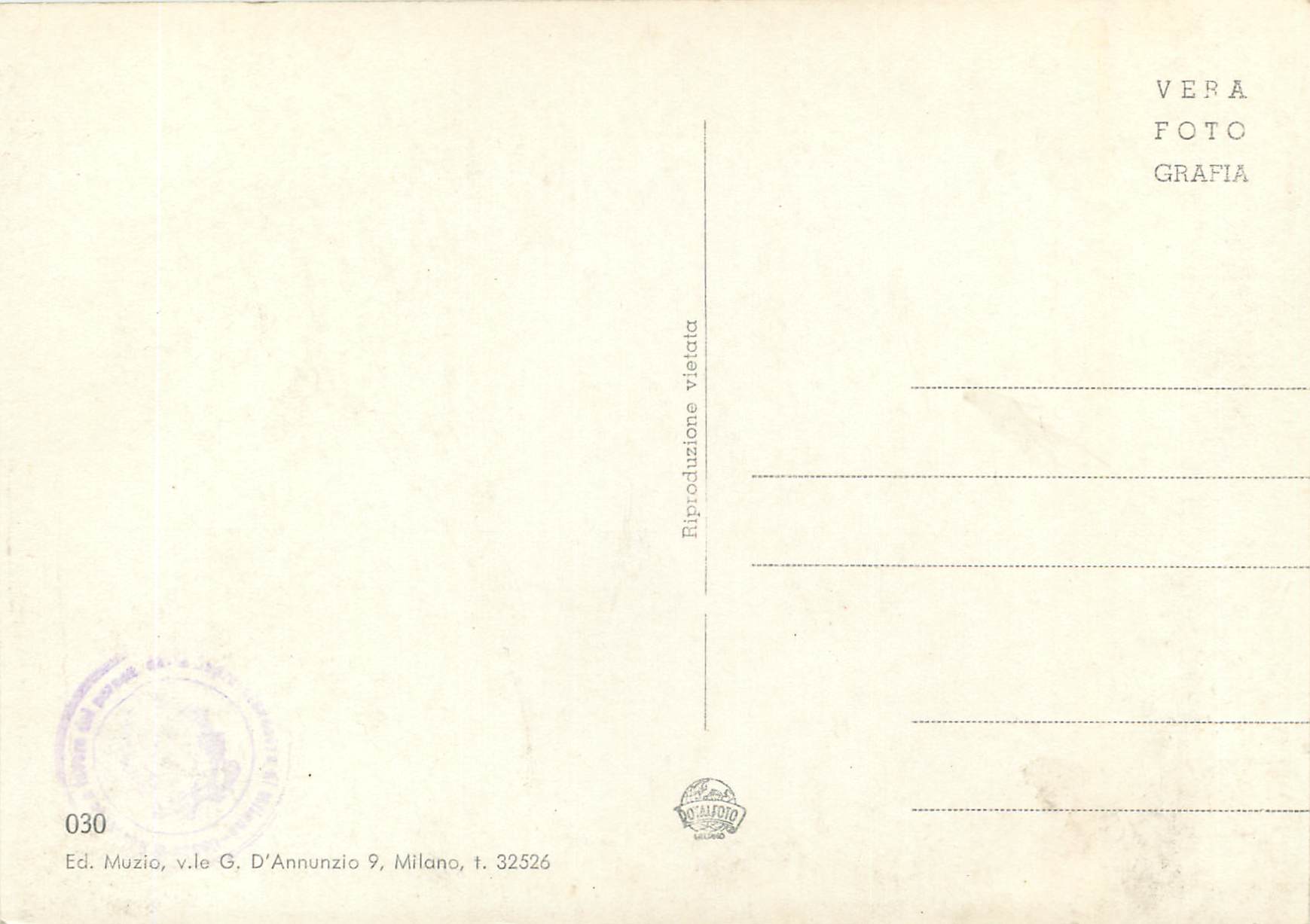 CPM Certosa di Pavia La Crocifissione-Pala del Bergognone — Rückseite