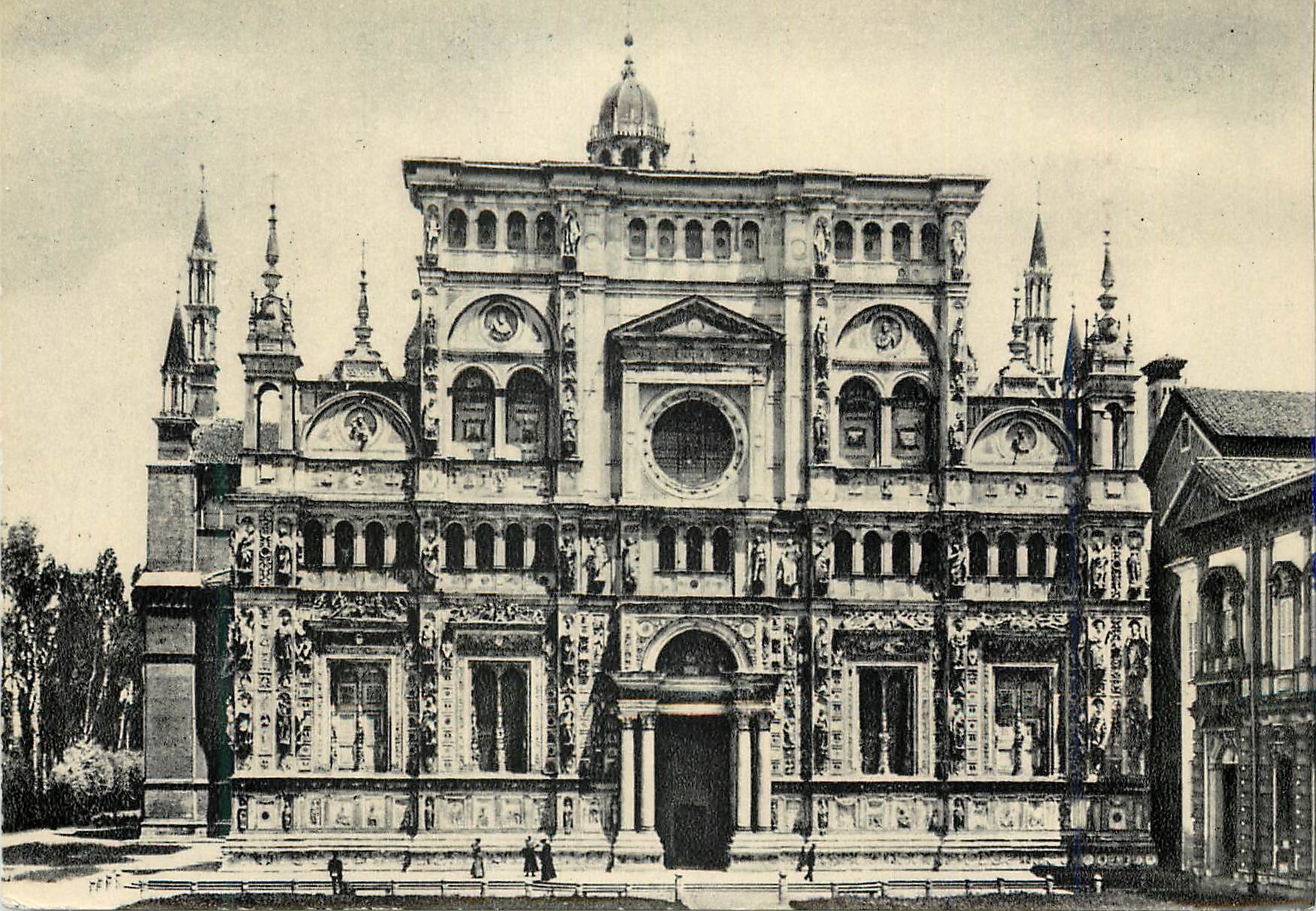 CPM Certosa di Pavia Facciata della Chiesa