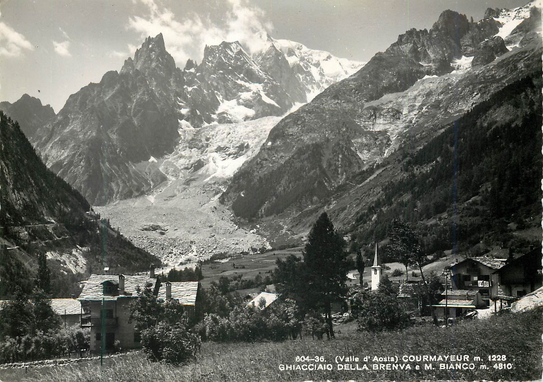 CPM Courmayeur Aoste Ghiacciaio Della Brenva e M. Bianco