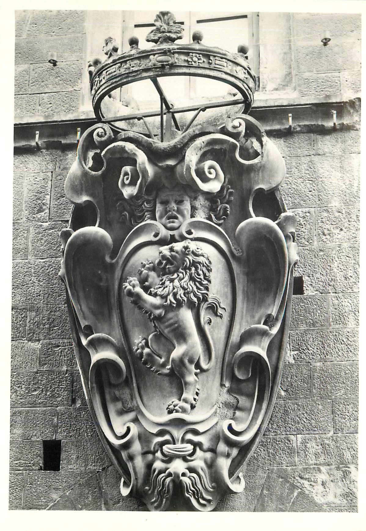 CPM Firenze Via Porta Rossa Stemma del Palazzo Davanzati