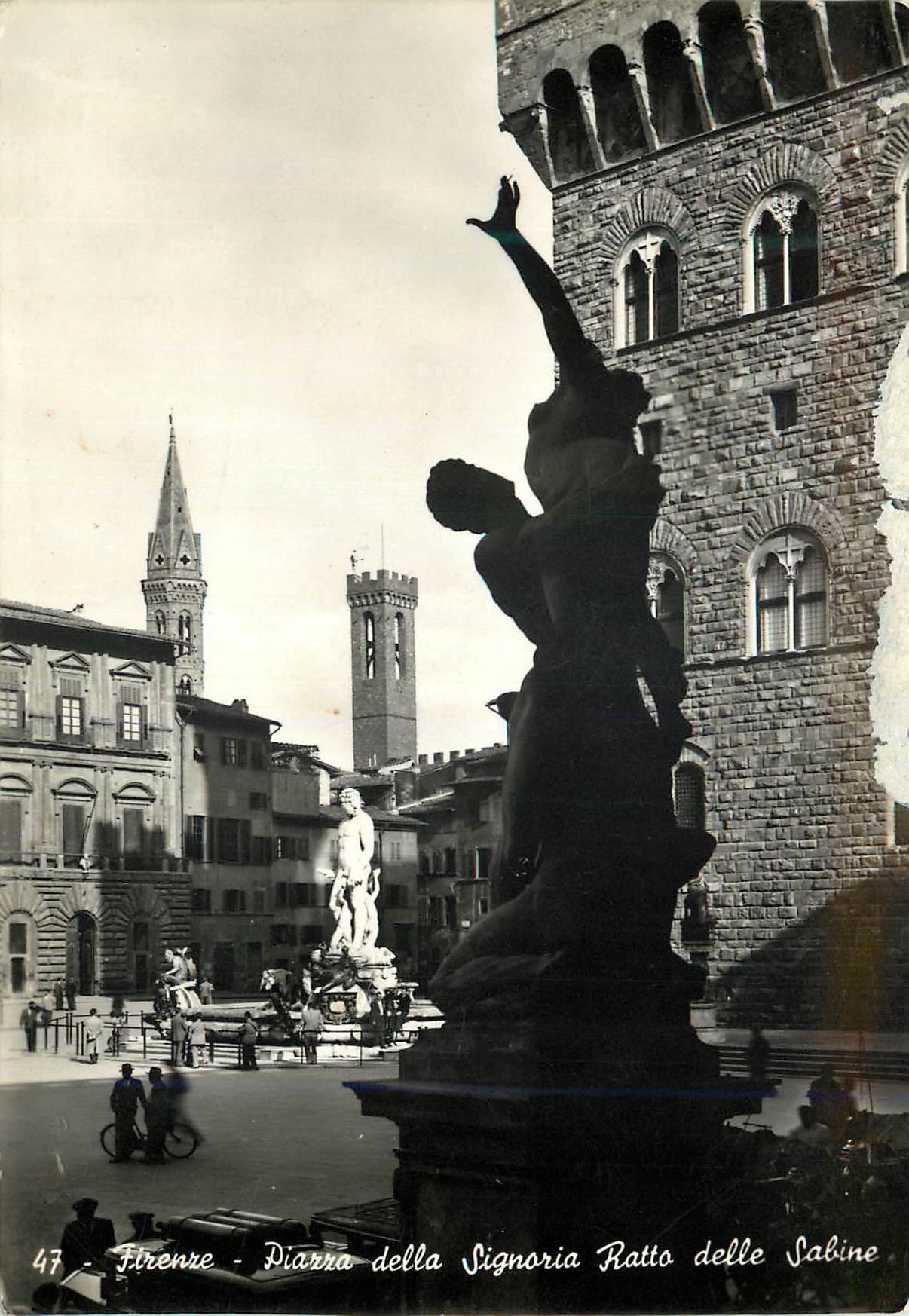 CPM Firenze Piazza della Signoria Ratto delle Sabine