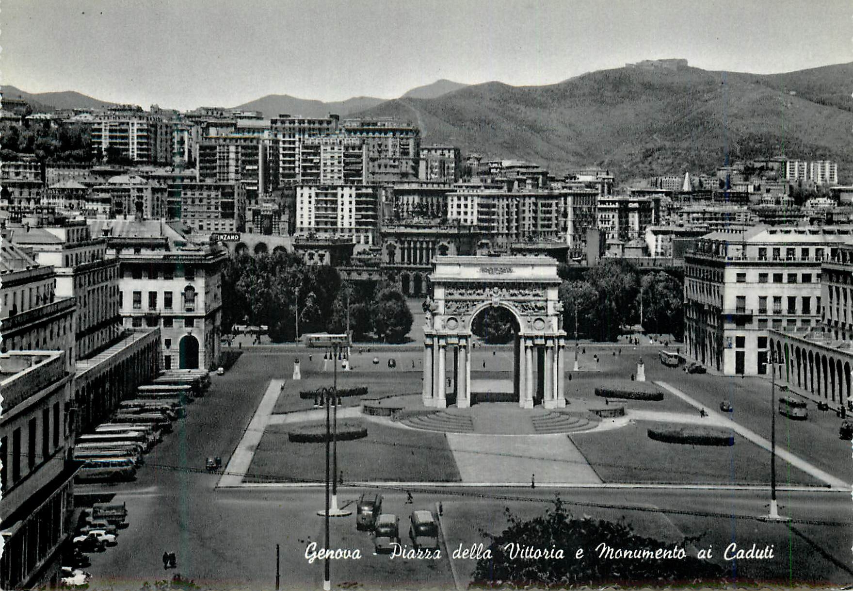 CPM Genova Piazza Vittoria Monumento ai Caduti