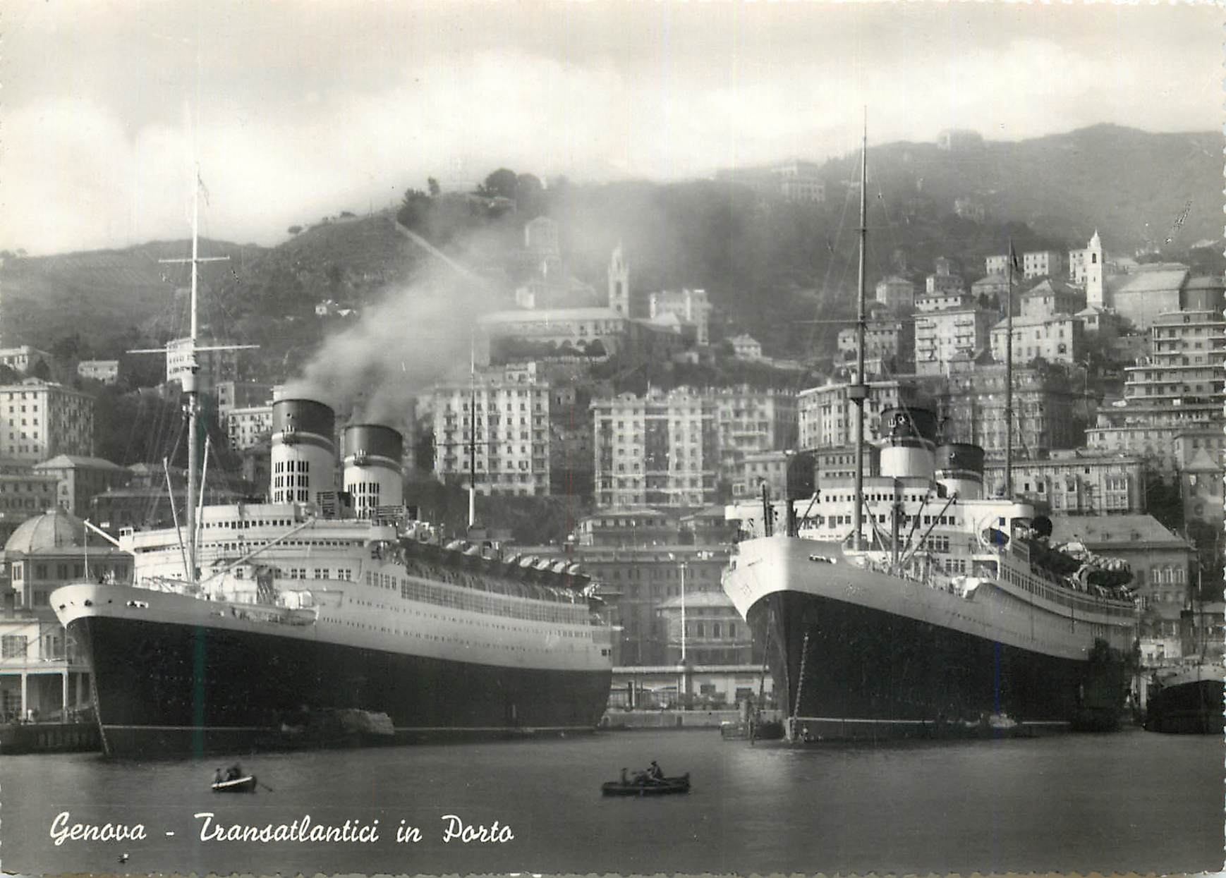 CPM Genova Transatlantici in Porto Bateaux