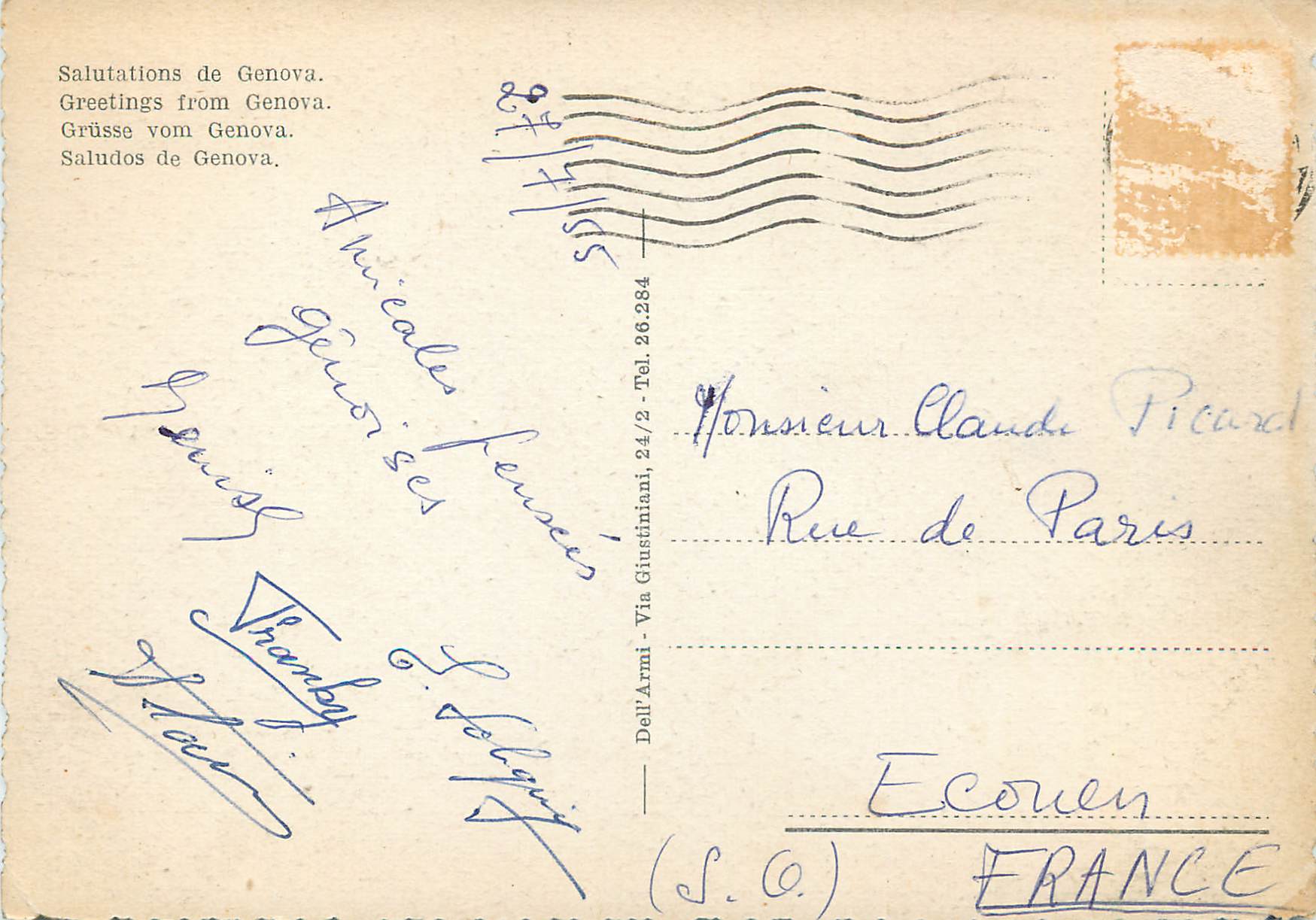 CPM Genova — Verso