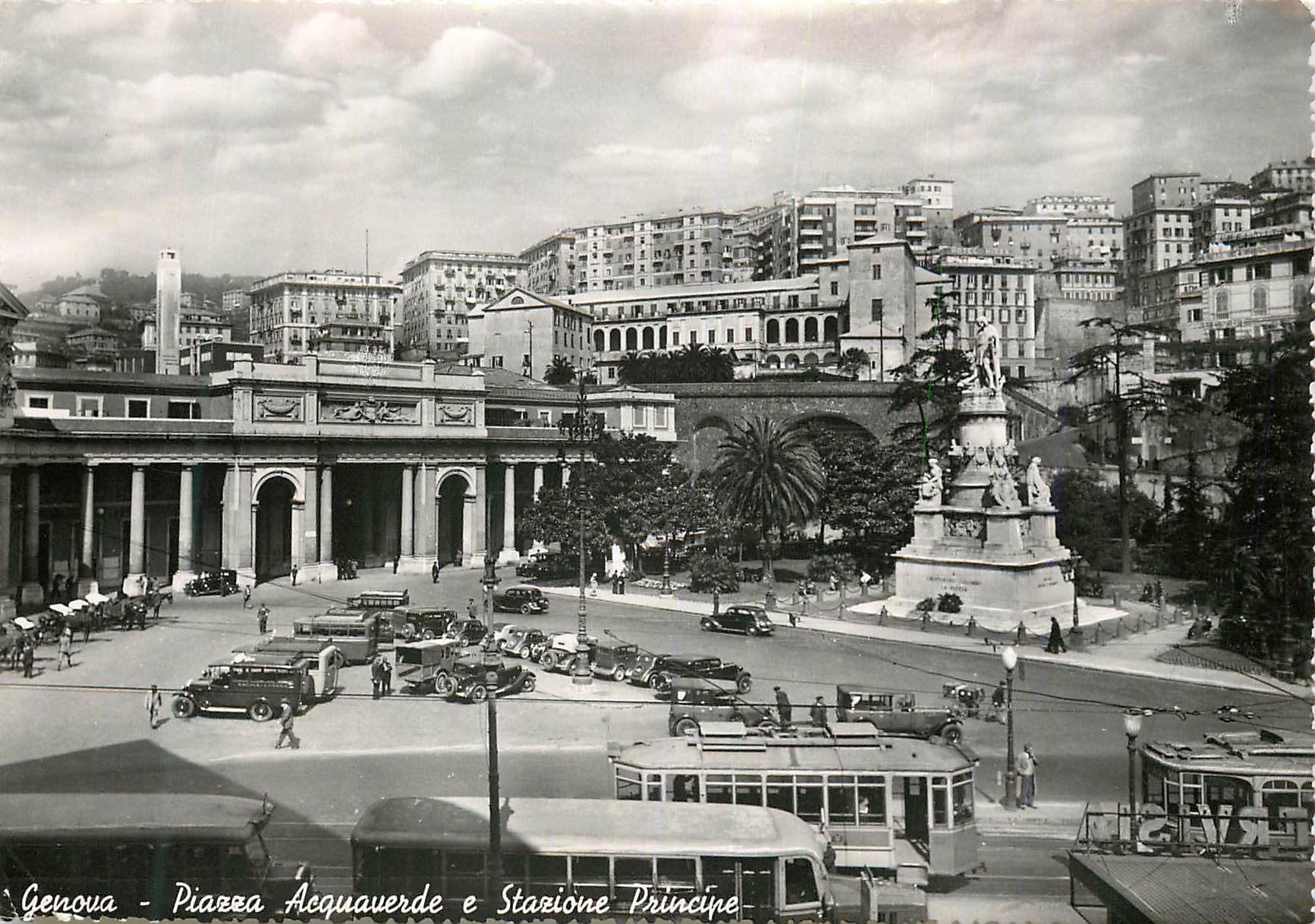 CPM Genova Piazza Acquaverde e Stazione Principe Tramway