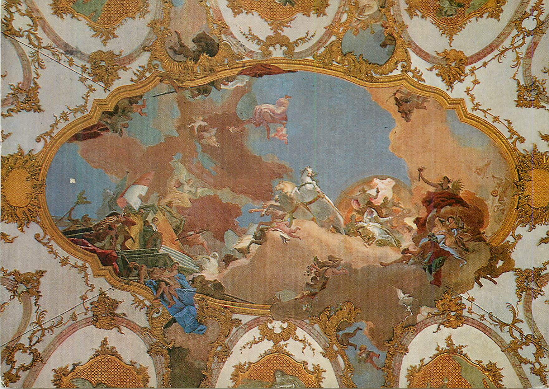 CPM Wursburg Residenz Deckenfresko im Kaisersaal