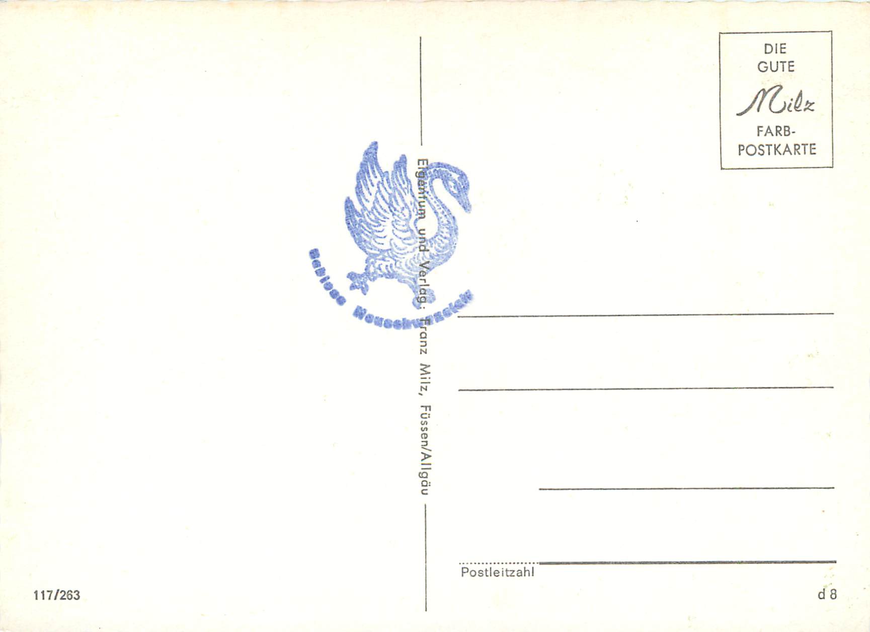 CPM Bayerische Konigsschlosser Munchen — Rückseite