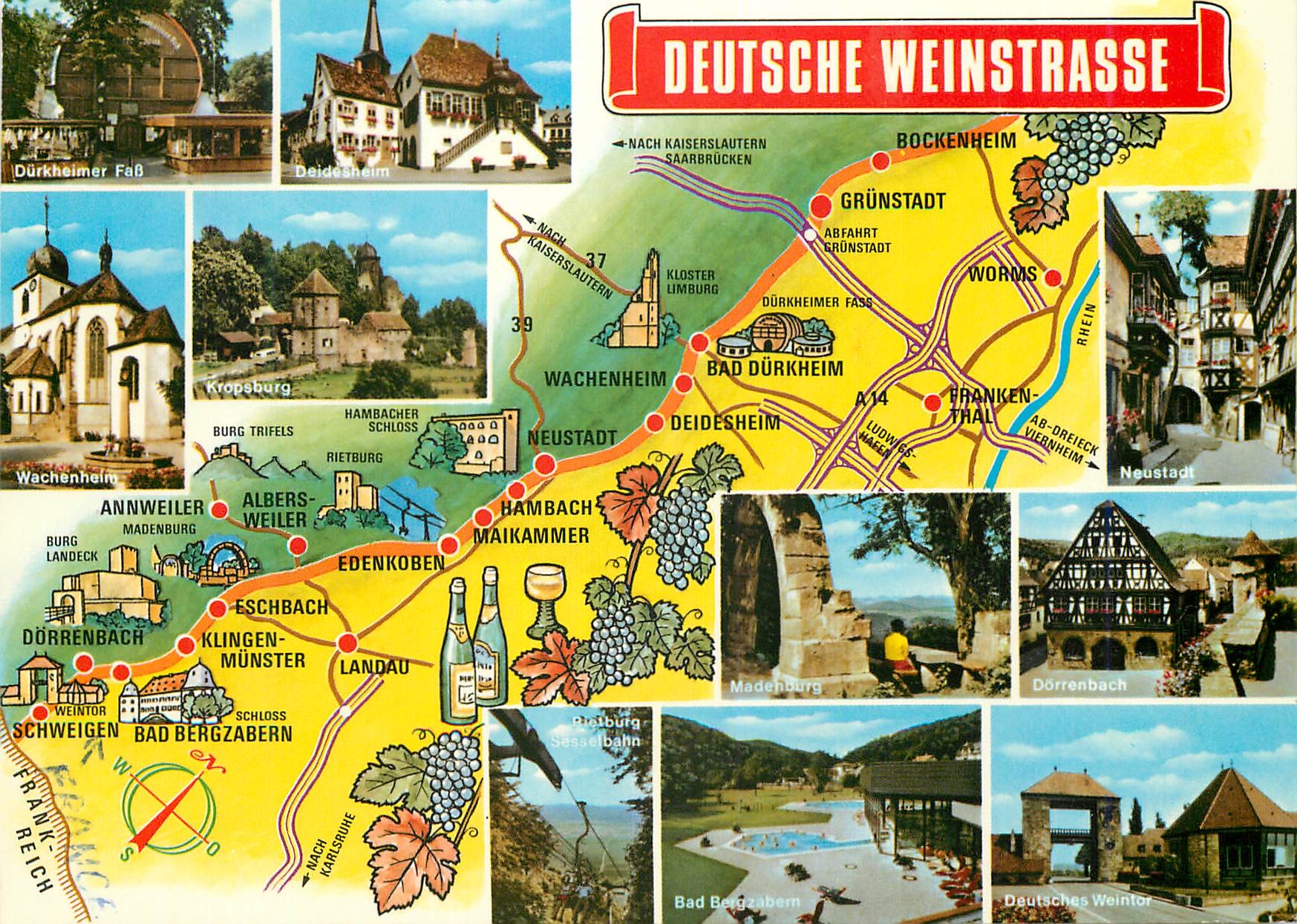 CPM Deutsche Weinstrasse Map