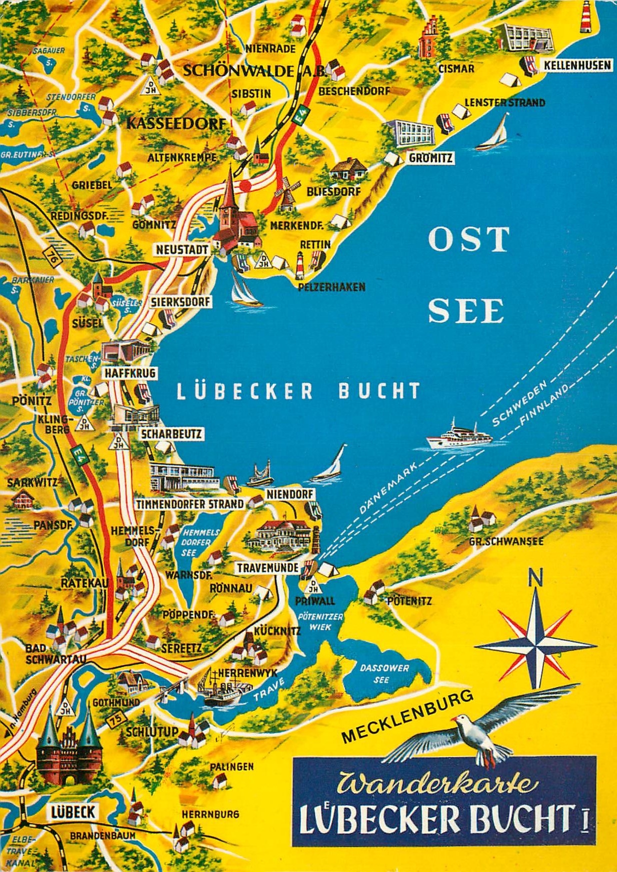 CPM Wanderkarte Lubecker Bucht Map