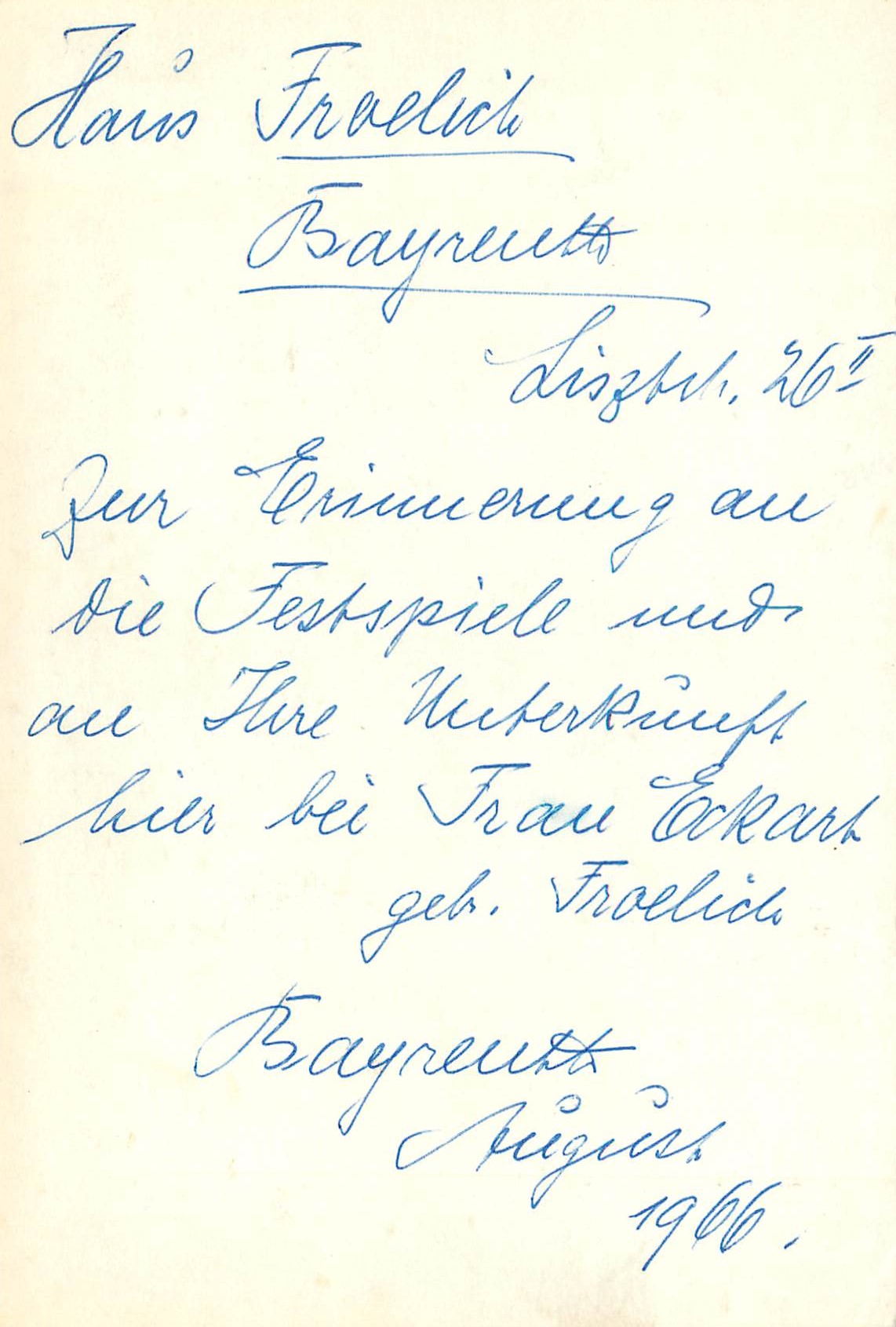 CPM Haus Froelich Bayereuth Hannover — Back