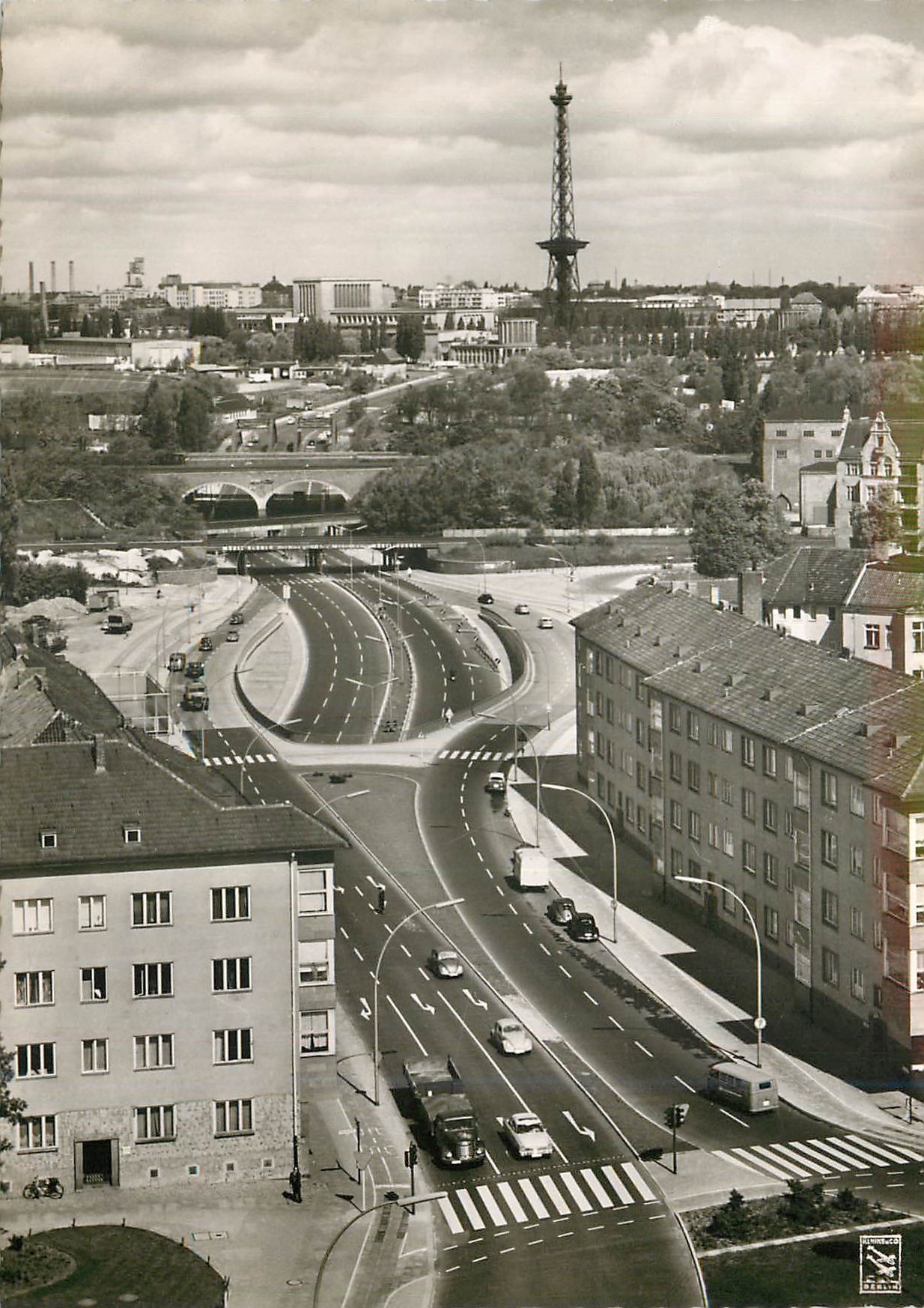 CPM Berlin Stadt-Autobahn Helenseestrasse und Funkturm