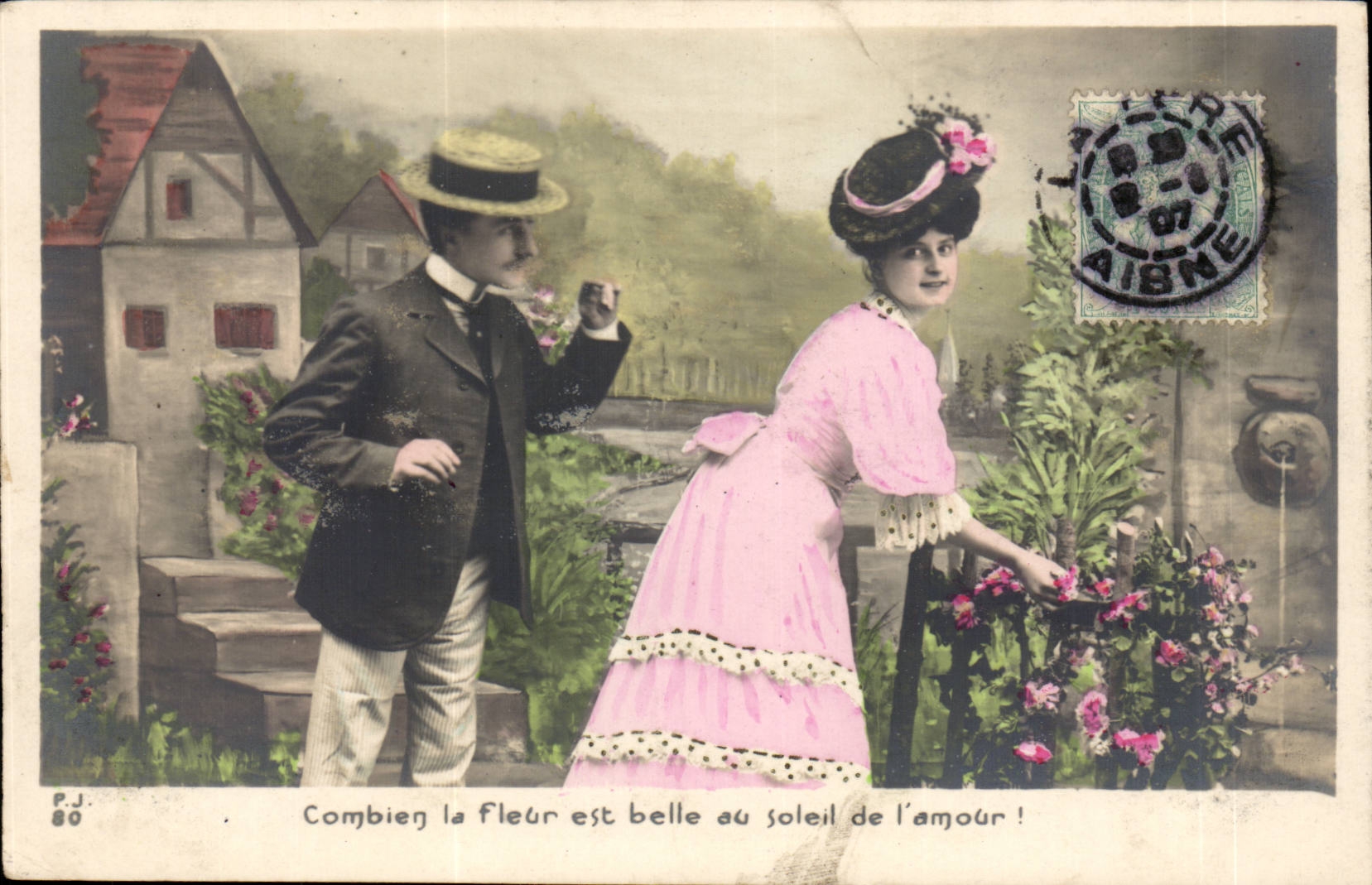 CPA Fantaisie Femme couple