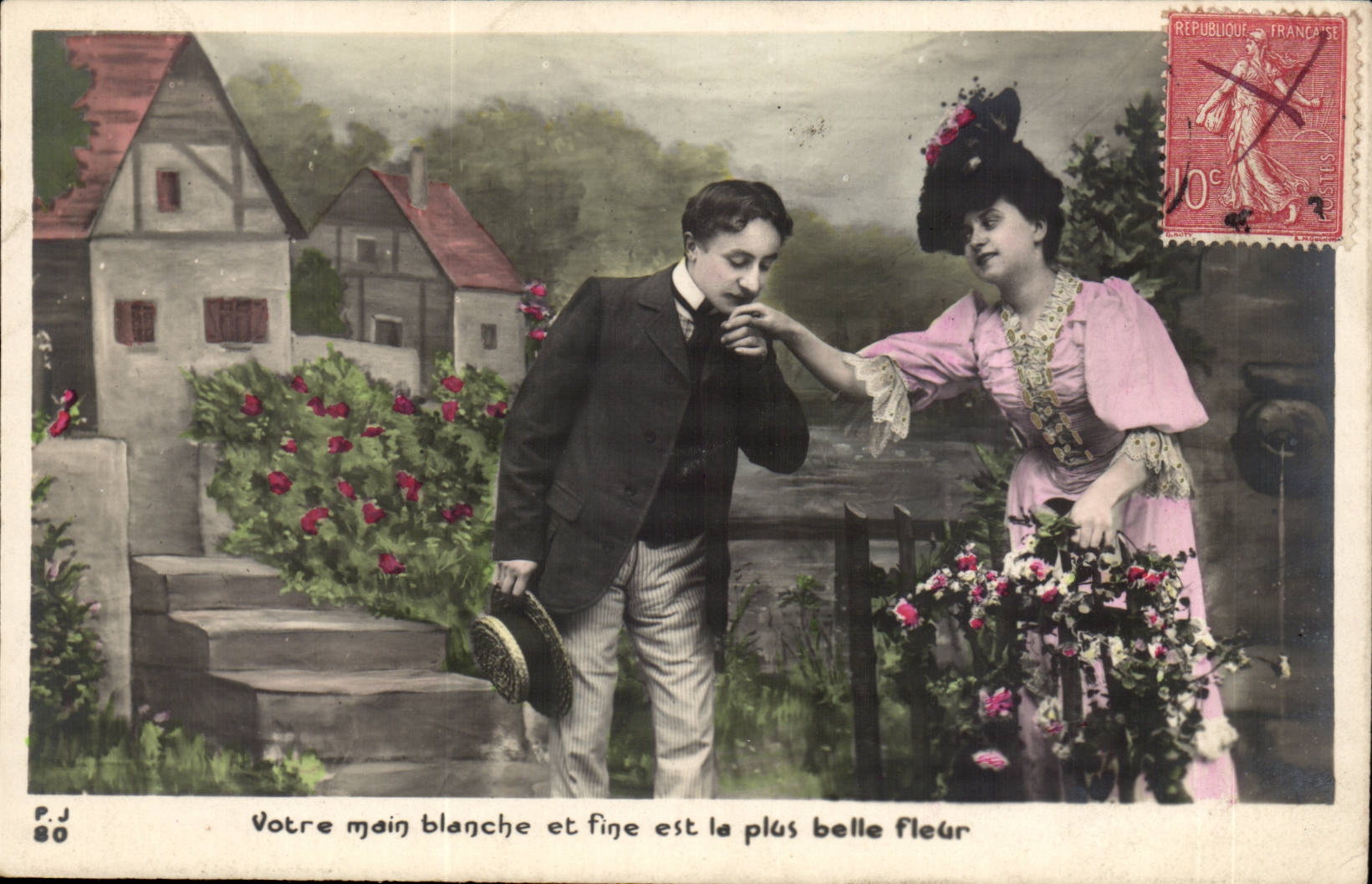 CPA Fantaisie Femme couple