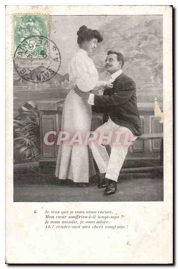 CPA Fantaisie Femme couple