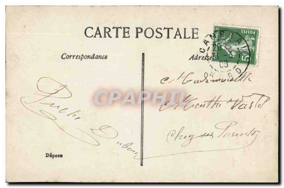 Mujer con cesto de flores — Abril — Editor E. LO, n° 522 — Reverso