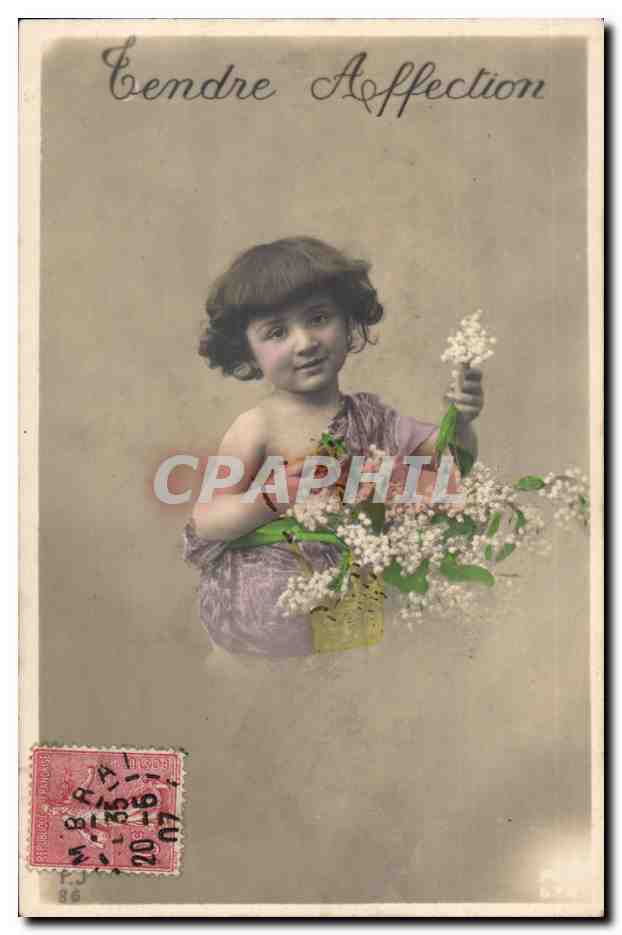 CPA Fantaisie Enfant Bebe TEndre affection