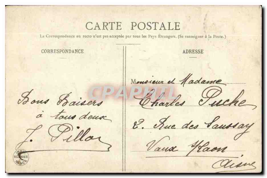 CPA Fantaisie Enfant Bebe oeuf pour jeunes epoux — Verso