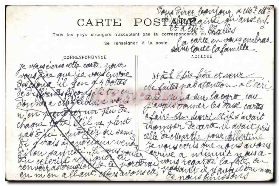 CPA Fantaisie Enfants — Rückseite