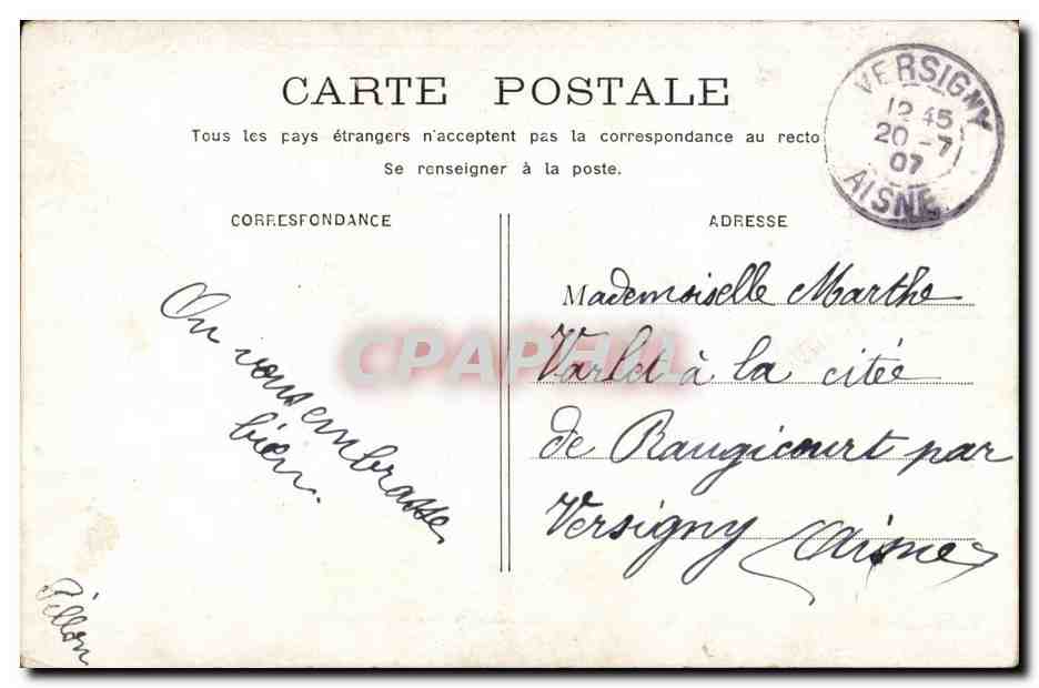CPA Fantaisie Enfants — Verso