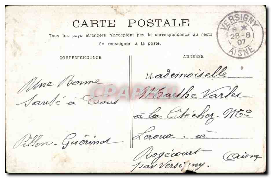 CPA Fantaisie Enfants — Rückseite